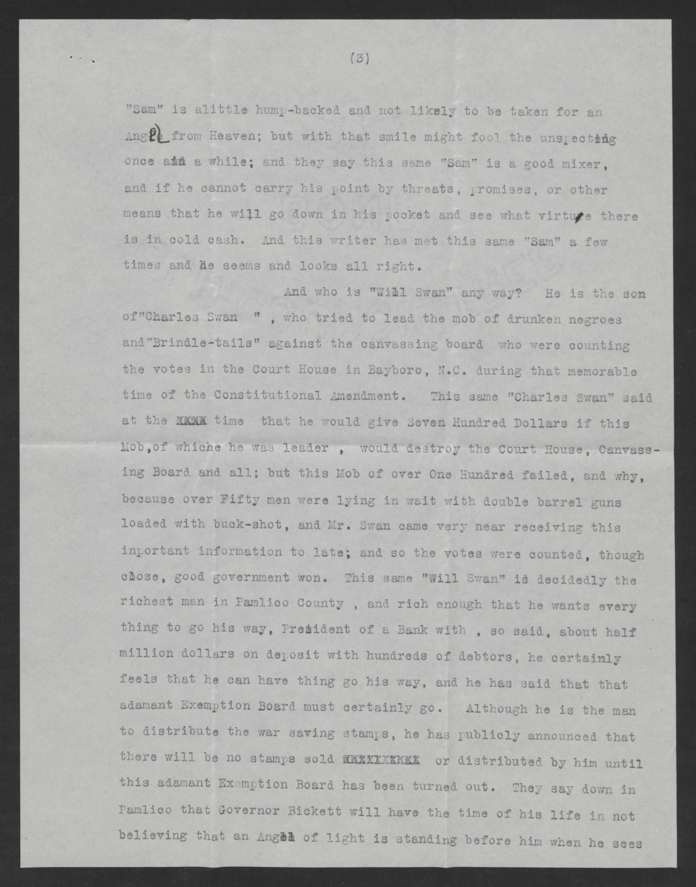 Letter from Unknown Author to Thomas W. Bickett, Undated, page 3