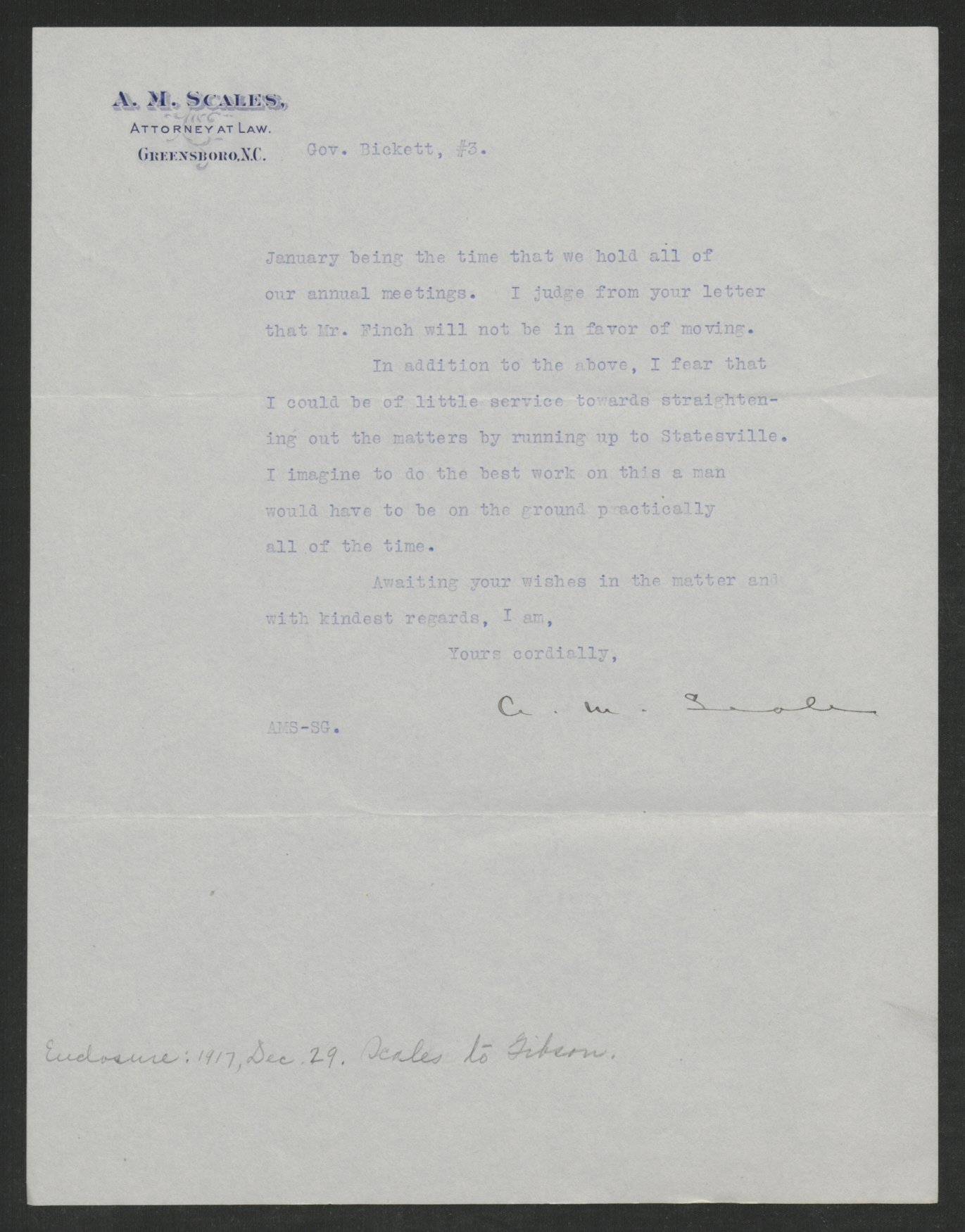 Letter from Alfred M. Scales to Thomas W. Bickett, January 7, 1918, page 3