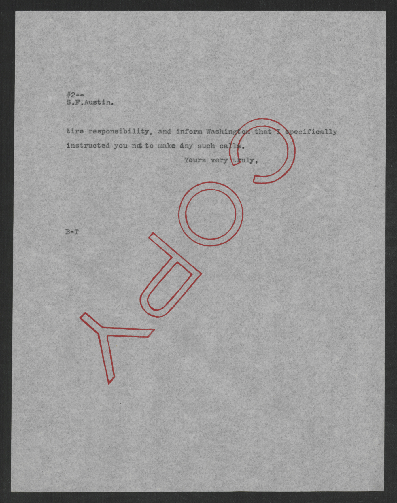 Letter from Thomas W. Bickett to Samuel F. Austin, March 19, 1918, page 2