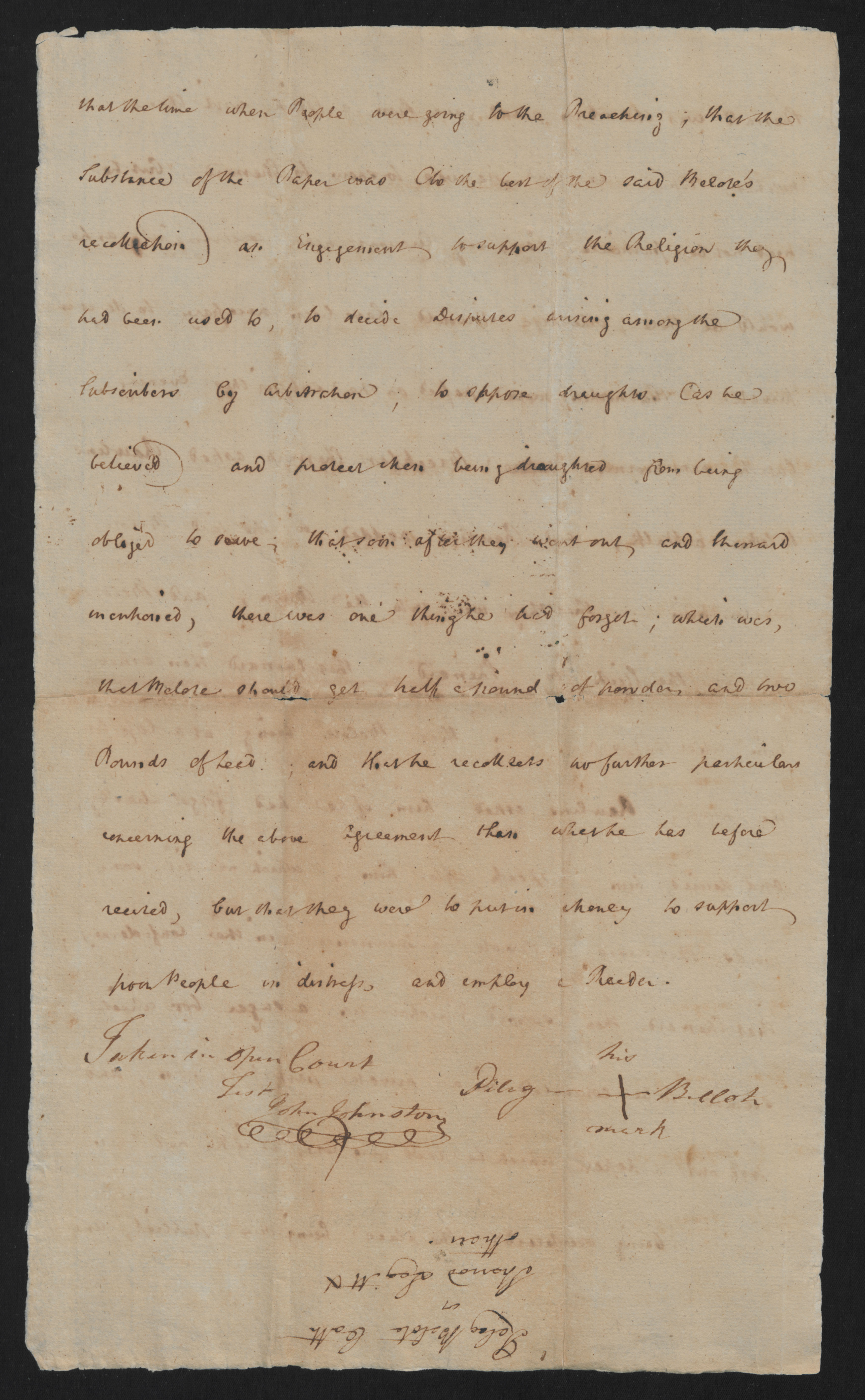 Examination of Peleg Belot, 12 August 1777, page 4