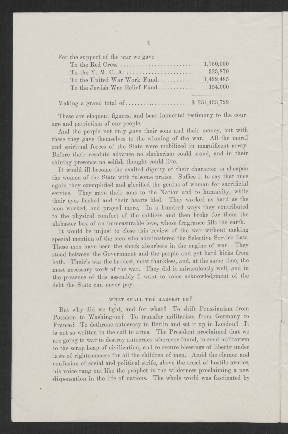 Biennial Message of Governor Thomas W. Bickett to the General Assembly, January 9, 1919, page 2