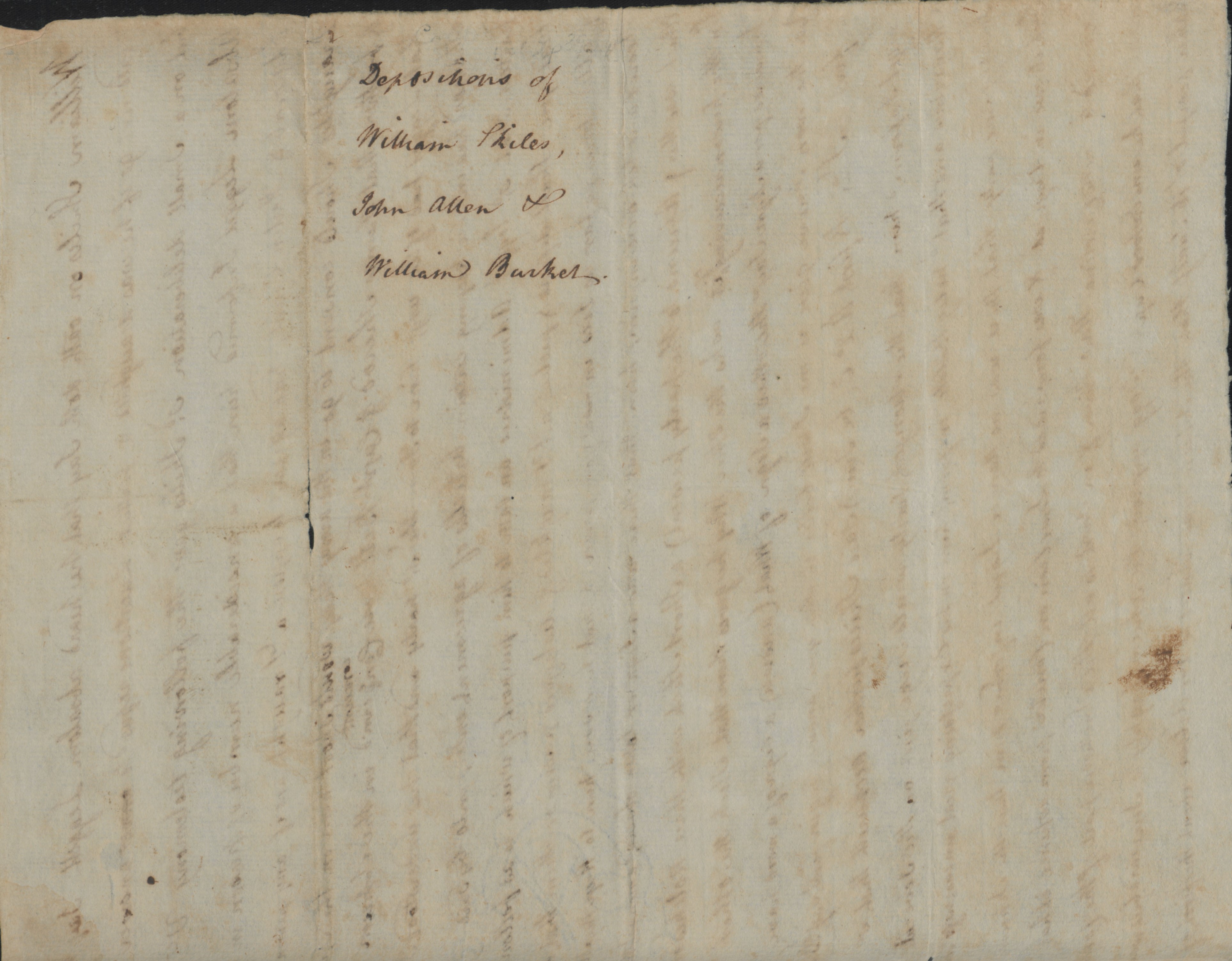 Deposition of William Skyles, circa 1 July 1777, page 3