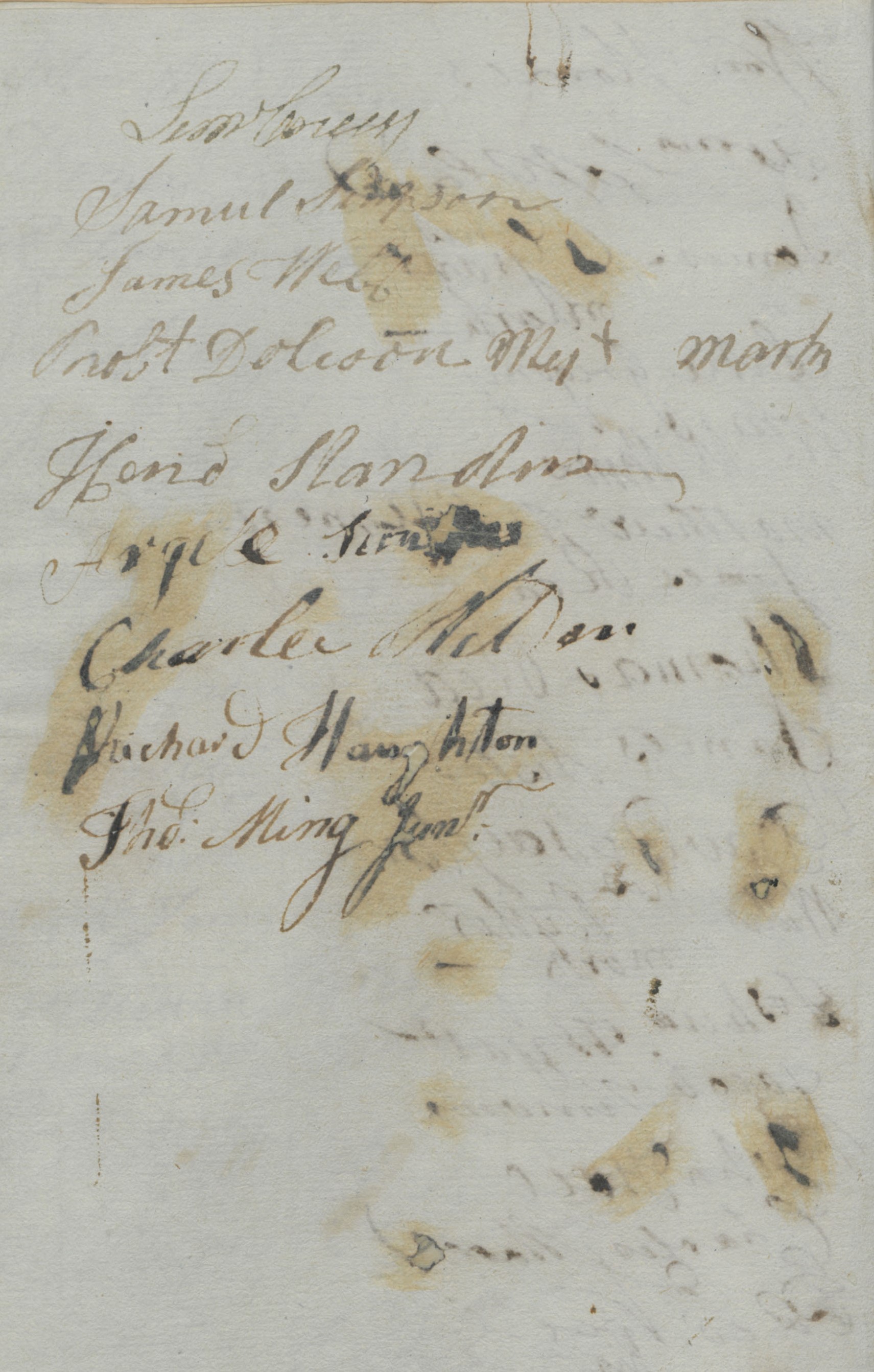 List of People Swearing the Oath of Allegiance in Chowan County, 2 May 1778, page 4