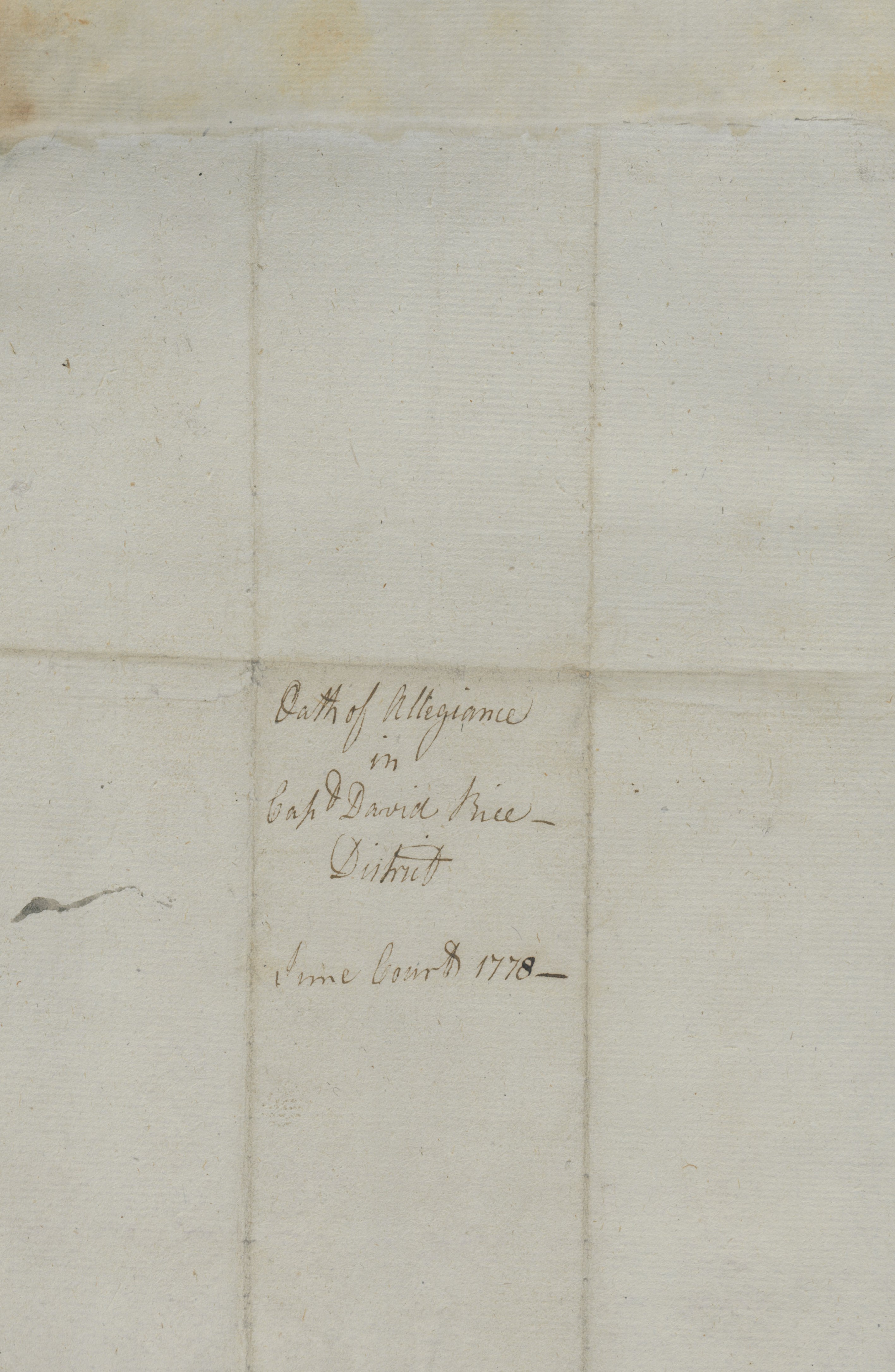 List of People Swearing the Oath of Allegiance to the State of North Carolina in Chowan County, 23 May 1778, page 2