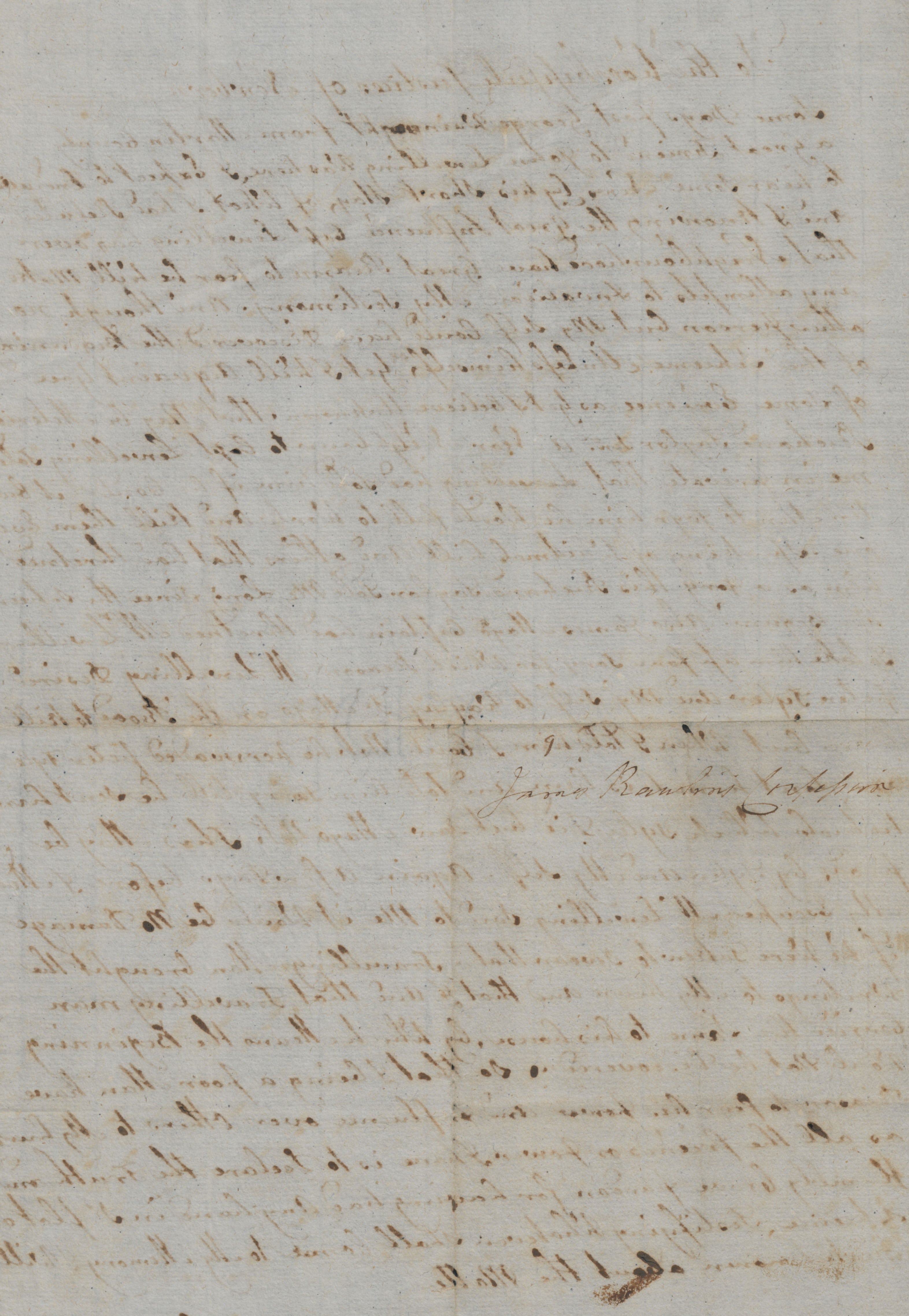 Letter from James Rawlings to the Worshipful Justices of Newbern, circa September 1777, page 2