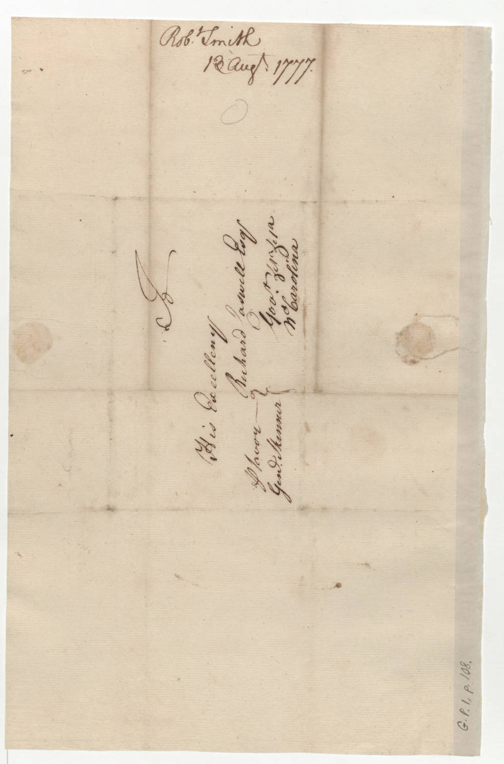 Letter from Robert Smith to Richard Caswell, 13 August 1777, page 2