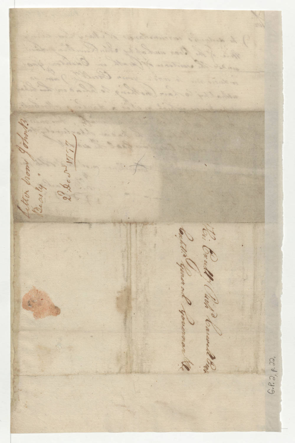 Letter from John Baptist Beasley to Richard Caswell, 2 December 1777, page 2