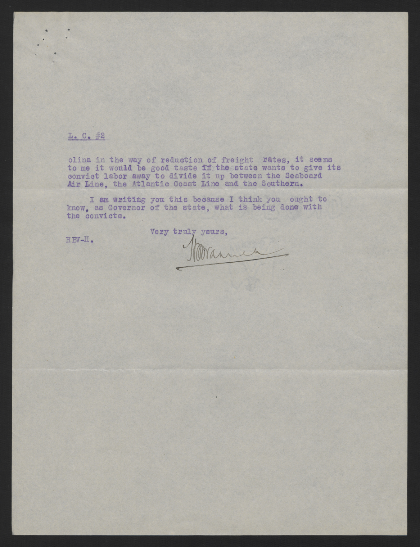 Letter from Varner to Craig, October 13, 1913, page 2