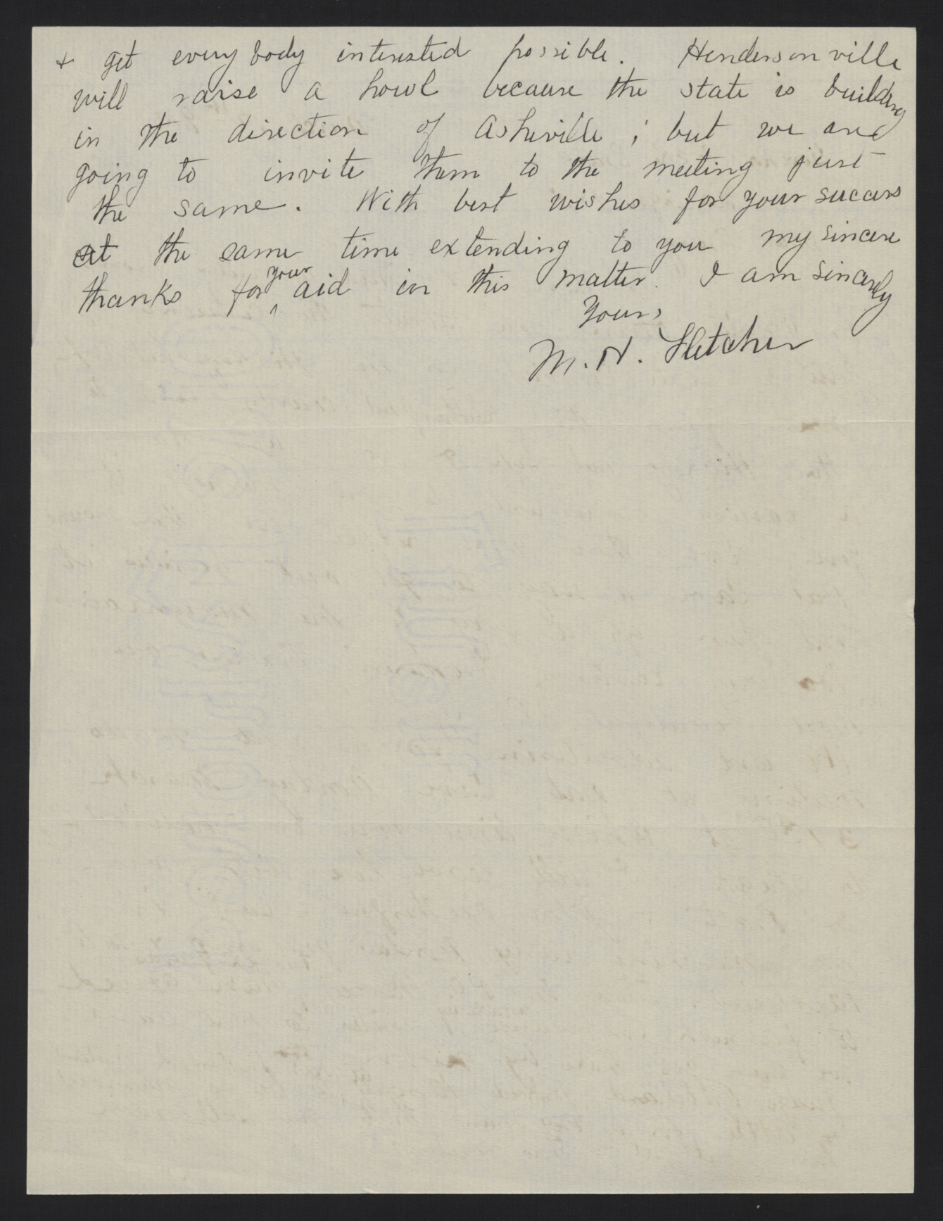 Letter from Fletcher to Craig, March 17, 1913, page 2