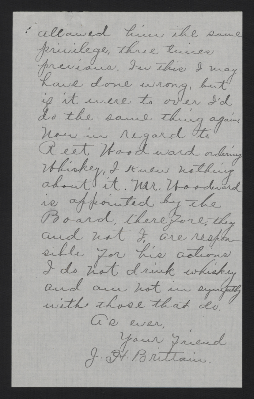 Letter from Brittain to Craig, April 21, 1913, page 3