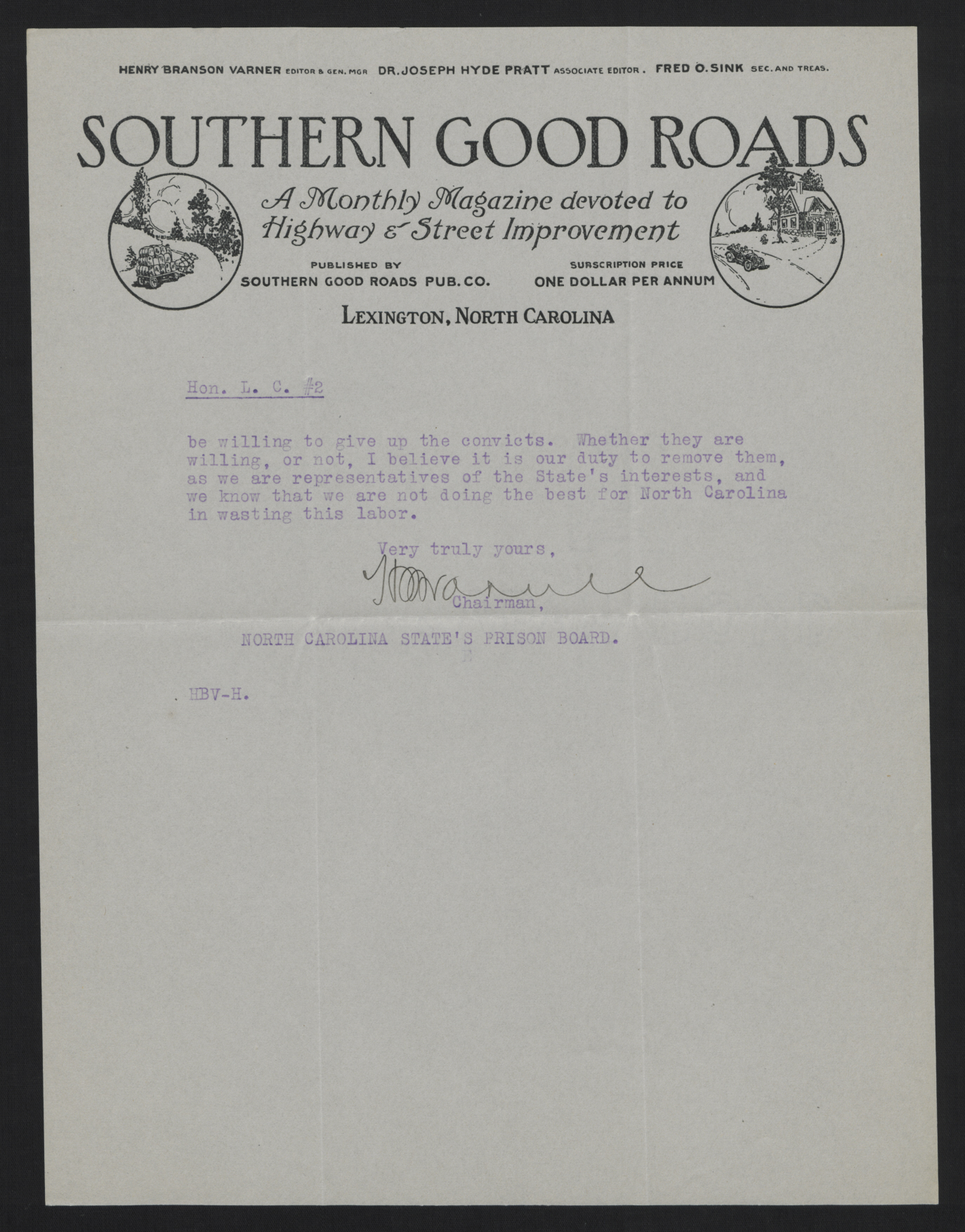 Letter from Varner to Craig, November 15, 1915, page 2