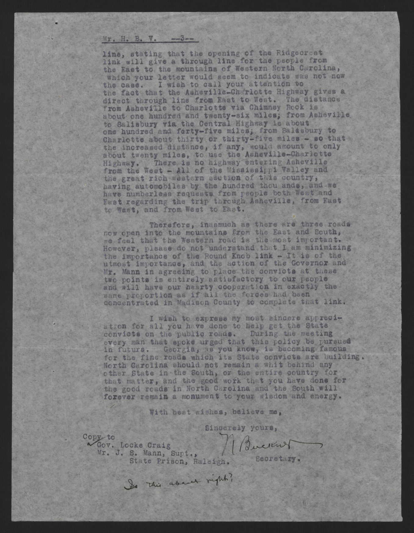 Letter from Buckner to Varner, January 15, 1916, page 3