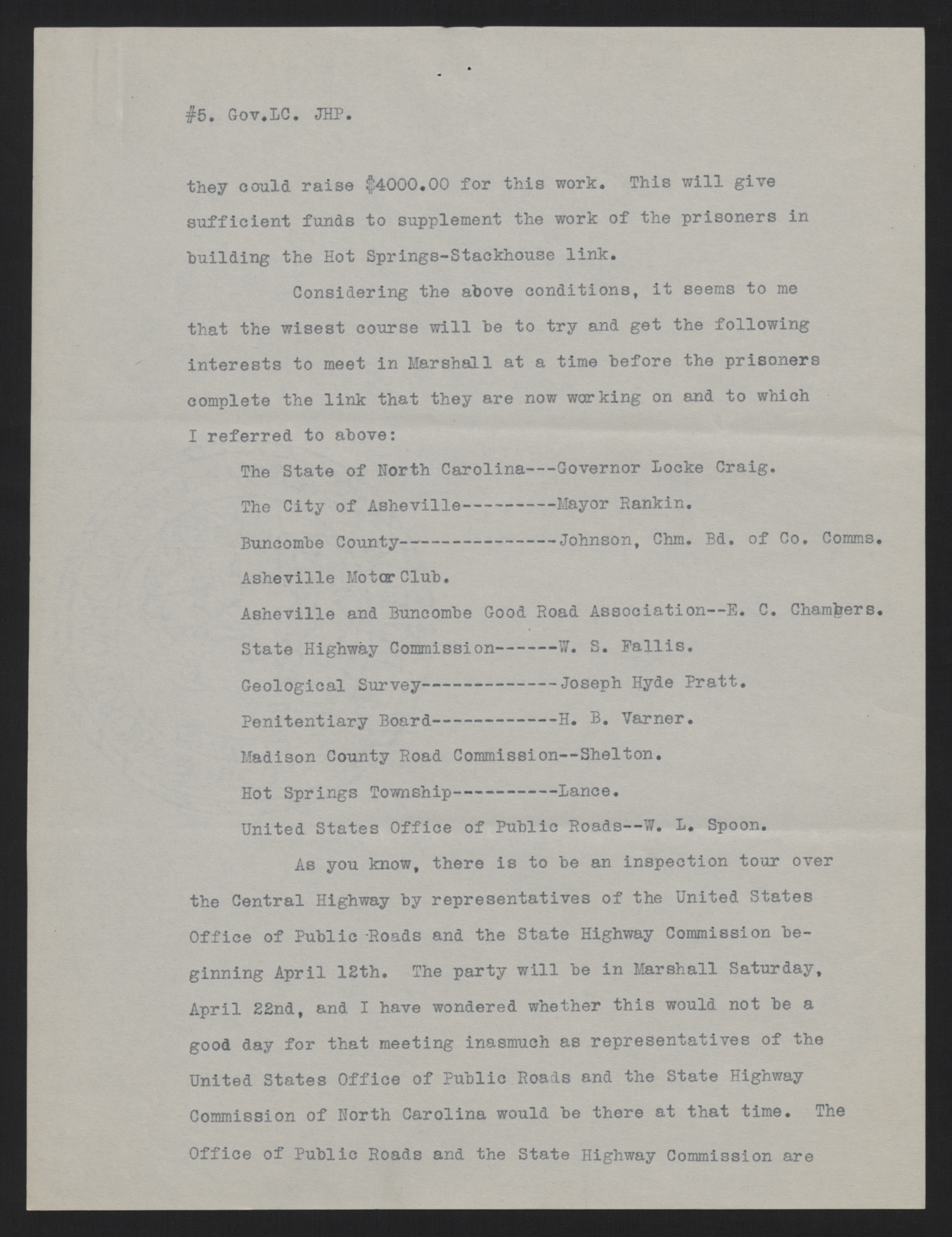 Letter from Pratt to Craig, March 30, 1916, page 5