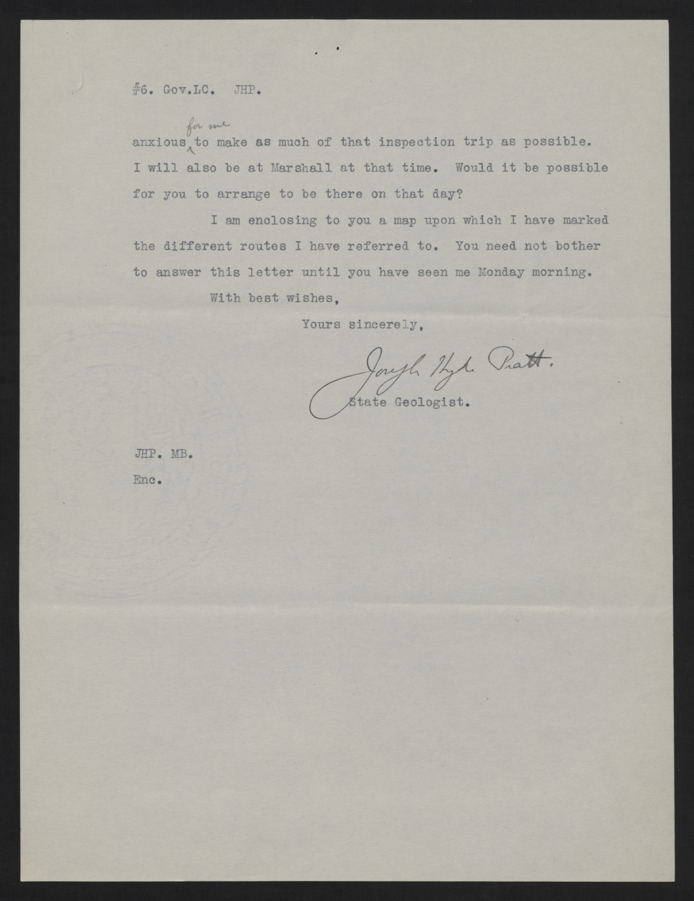 Letter from Pratt to Craig, March 30, 1916, page 6