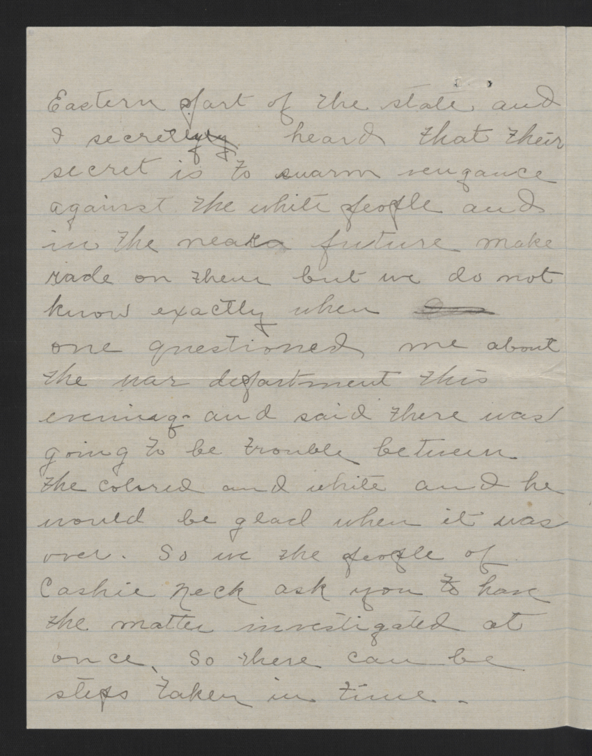 Letter from Sitterson to Craig, October 6, 1913, page 2