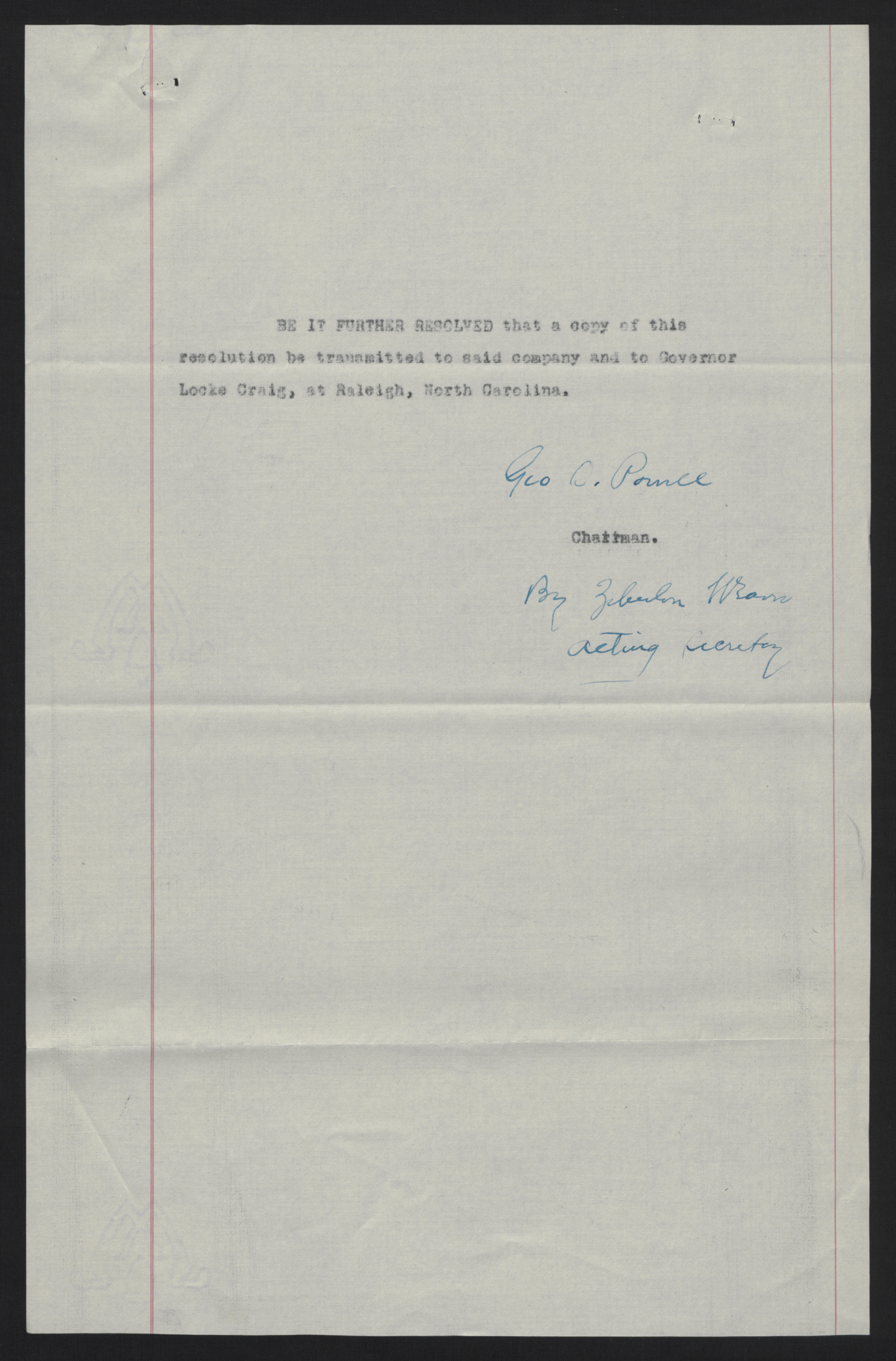 Resolution by an Arbitration Committee in an Asheville Labor Dispute, May 1913, page 2