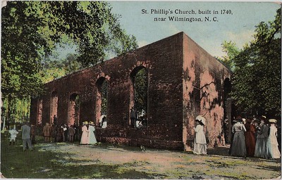 Exterior of St. Phillip's Church in Brunswick Town
