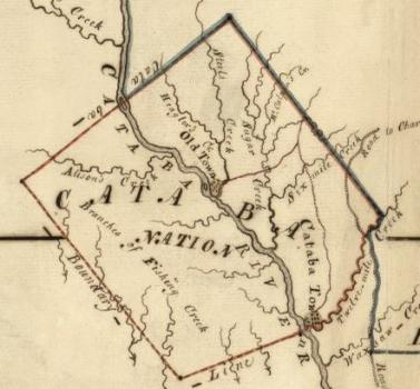 Map of the Catawba Nation