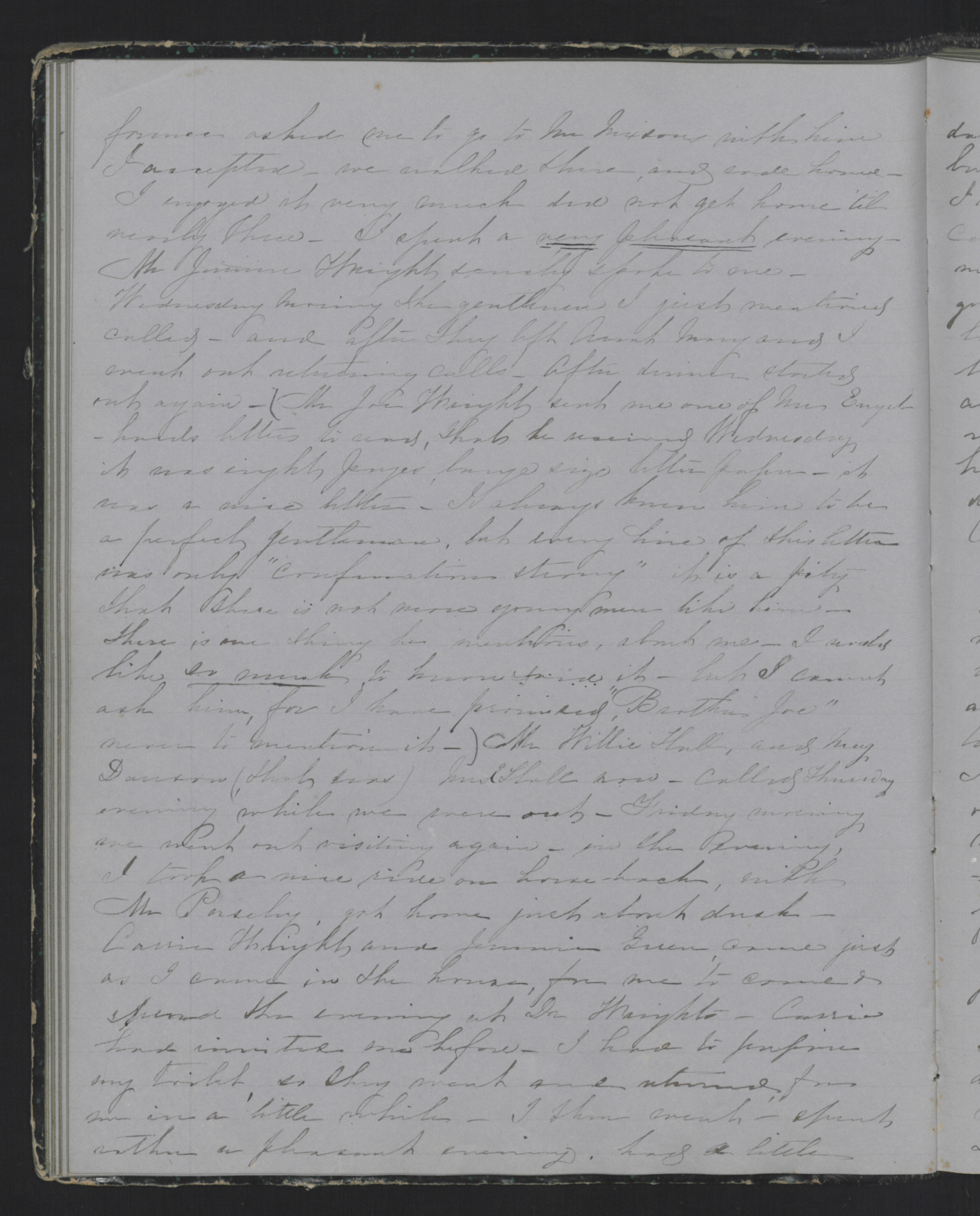 Diary Entry from Margaret Eliza Cotten, 2 January 1854, Page 2