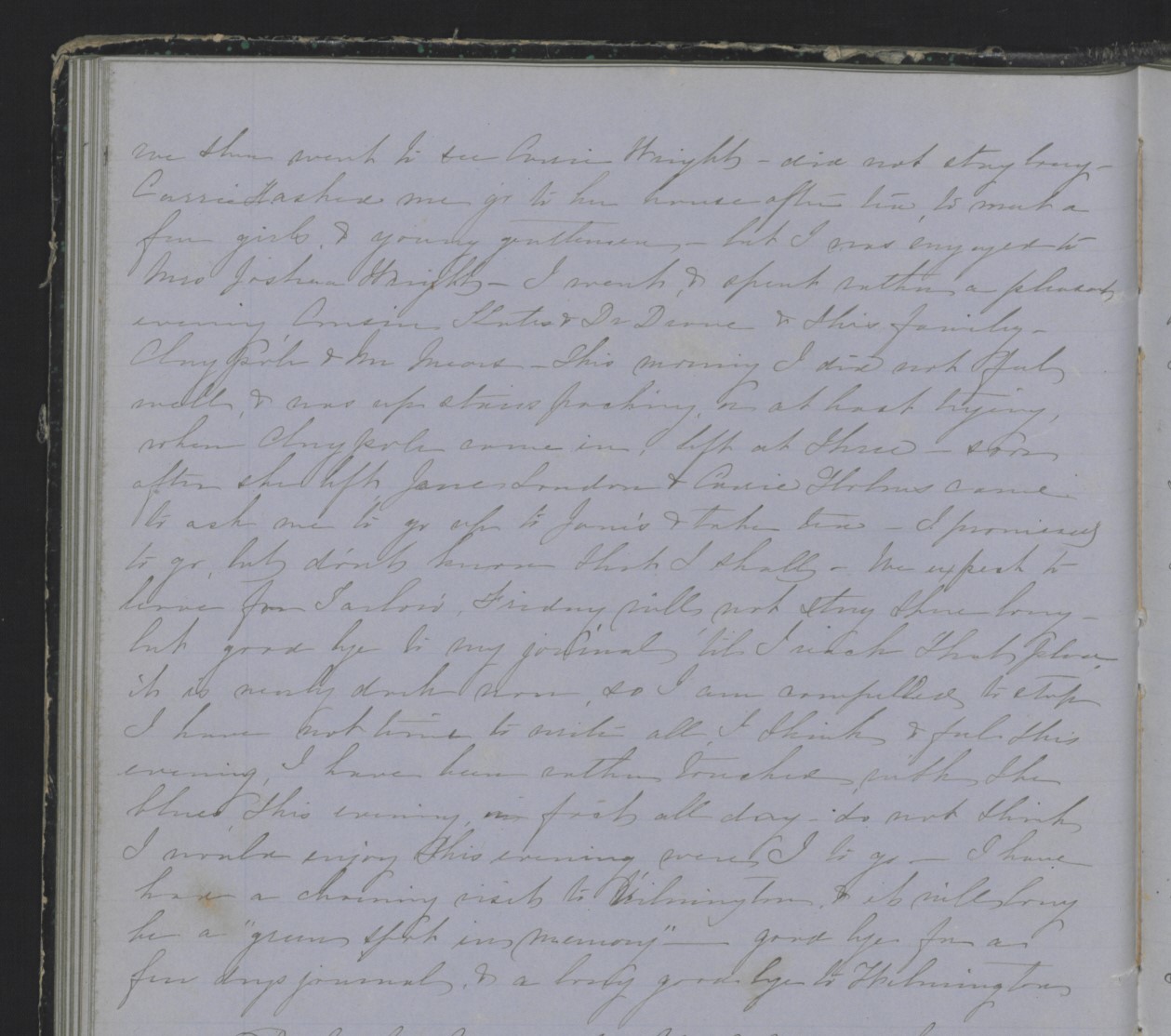 Diary Entry from Margaret Eliza Cotten, 25 January 1853, Page 3