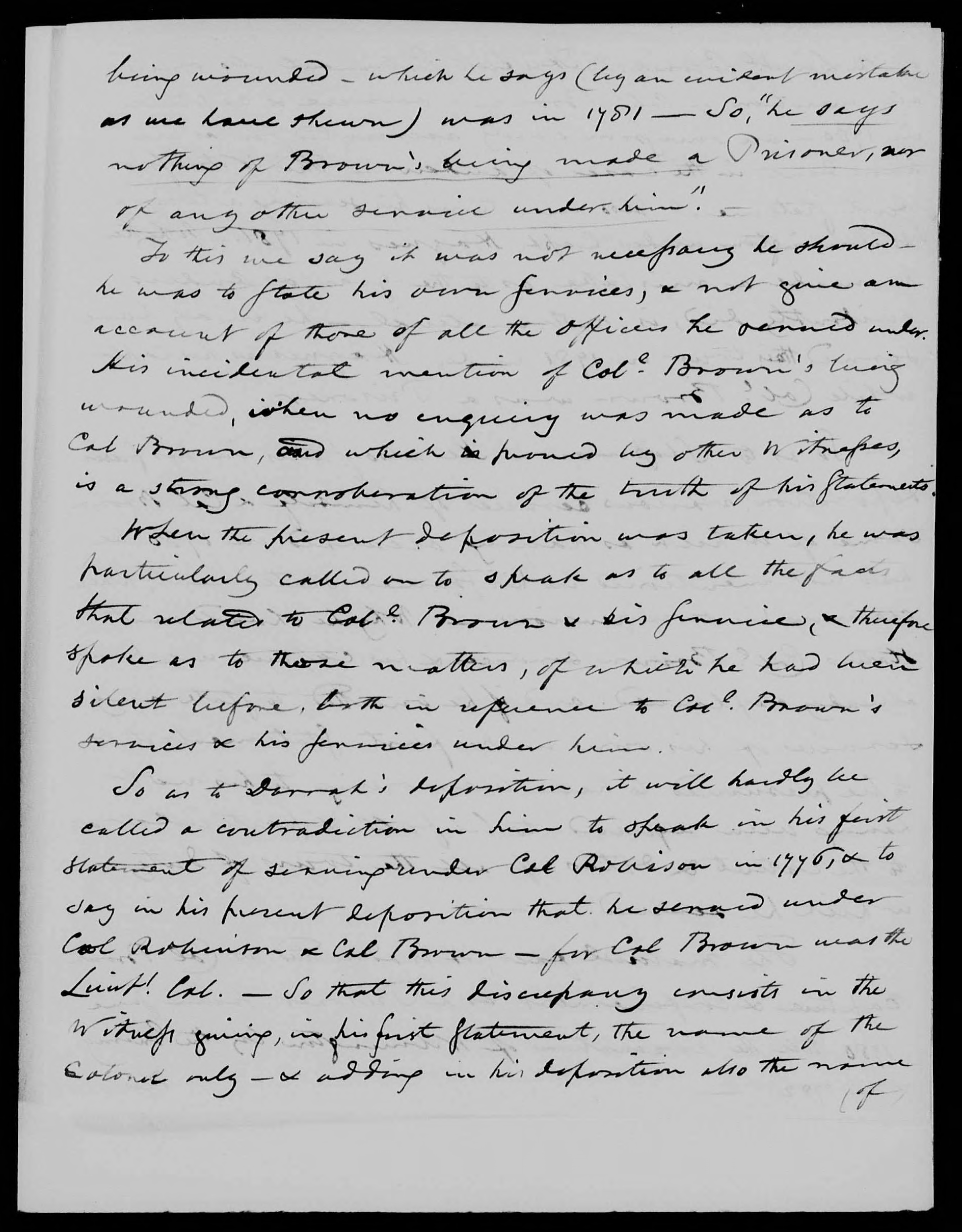 Letter from R. H. Mosby and Lucy Brown to the United States Pension Office, 19 June 1839, page 7