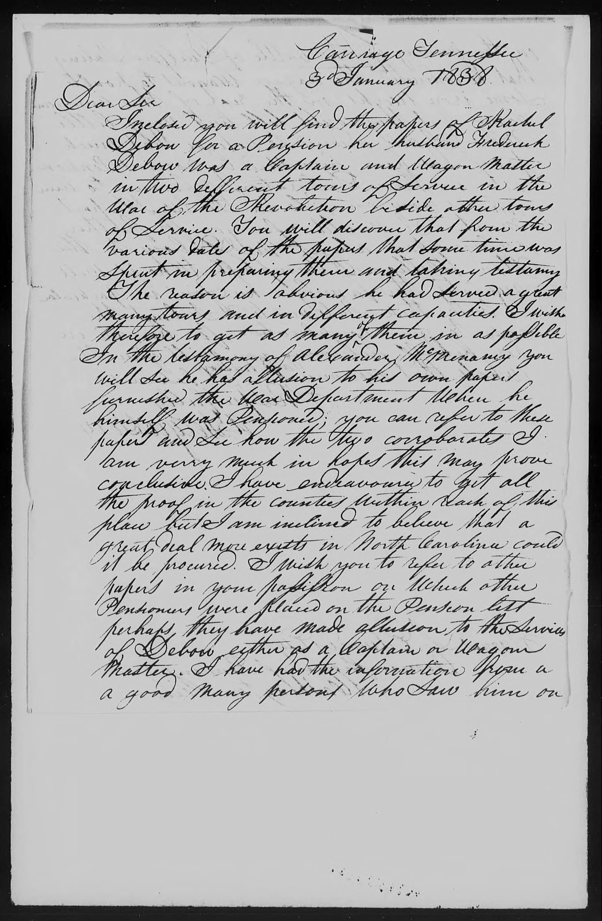 Letter from Adam Ferguson to James L. Edwards, 3 January 1838, page 1