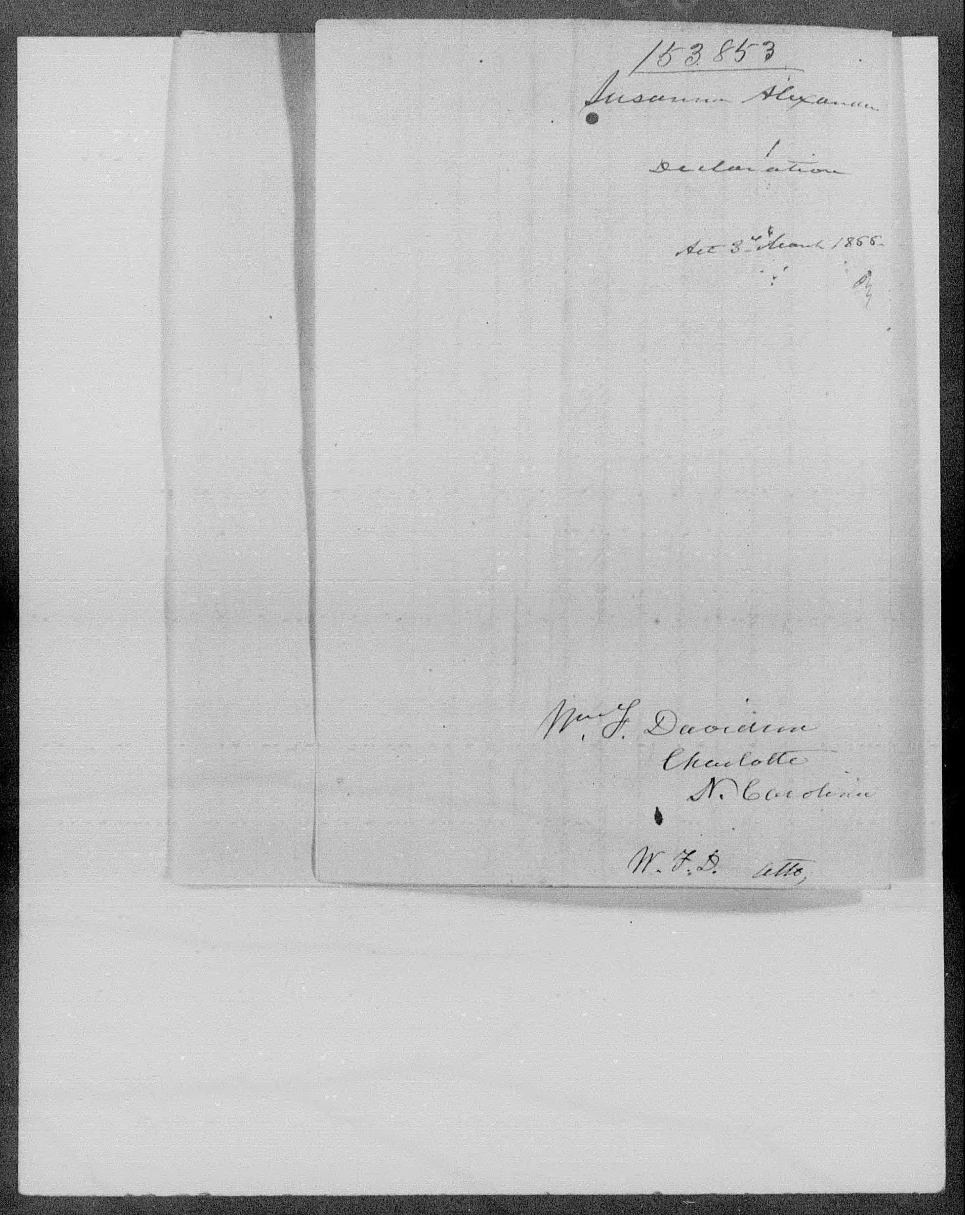 Appointment of William Davidson as Susana Alexander's Power of Attorney, 3 April 1855, page 4
