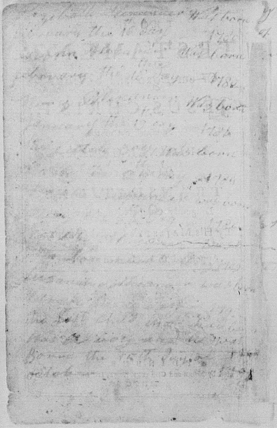 Family Record for John Alexander and Susana Alexander, 16 February 1780-19 March 1792