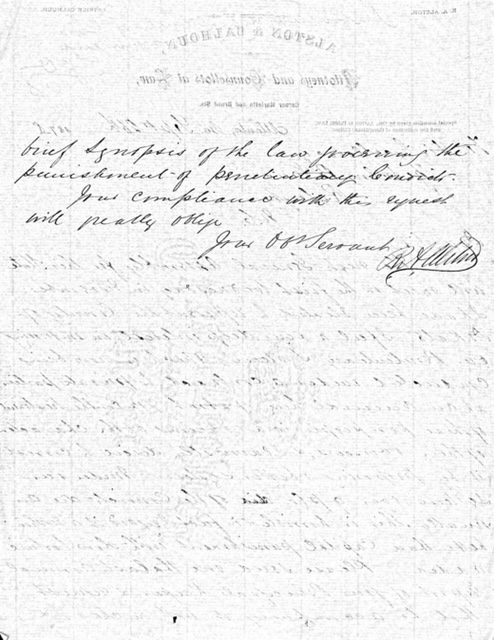 R A Alston To ZBV 9-26-1878