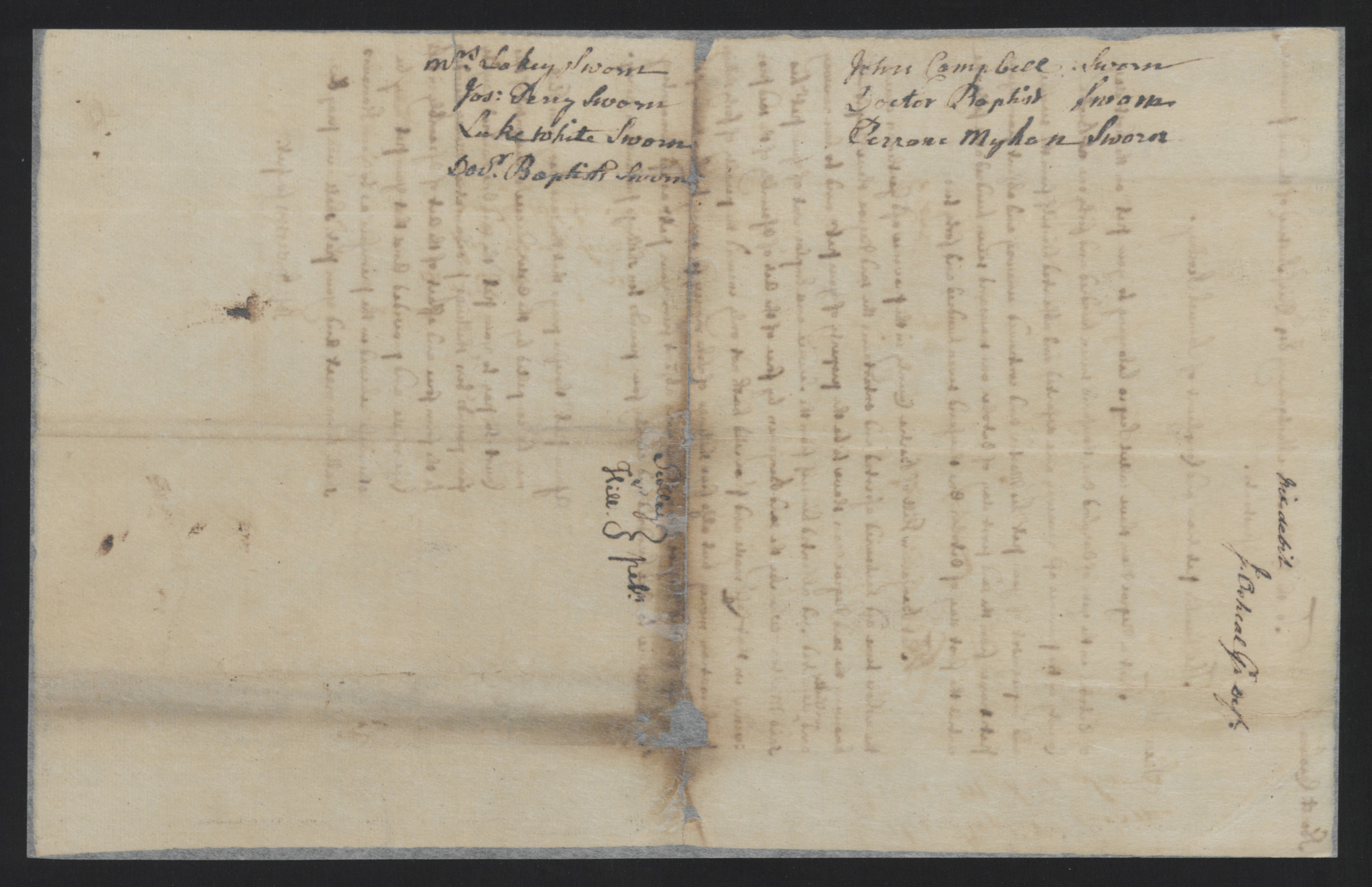 Petition from Samuel Scollay to John Montgomery, circa 1 October 1742, page 2