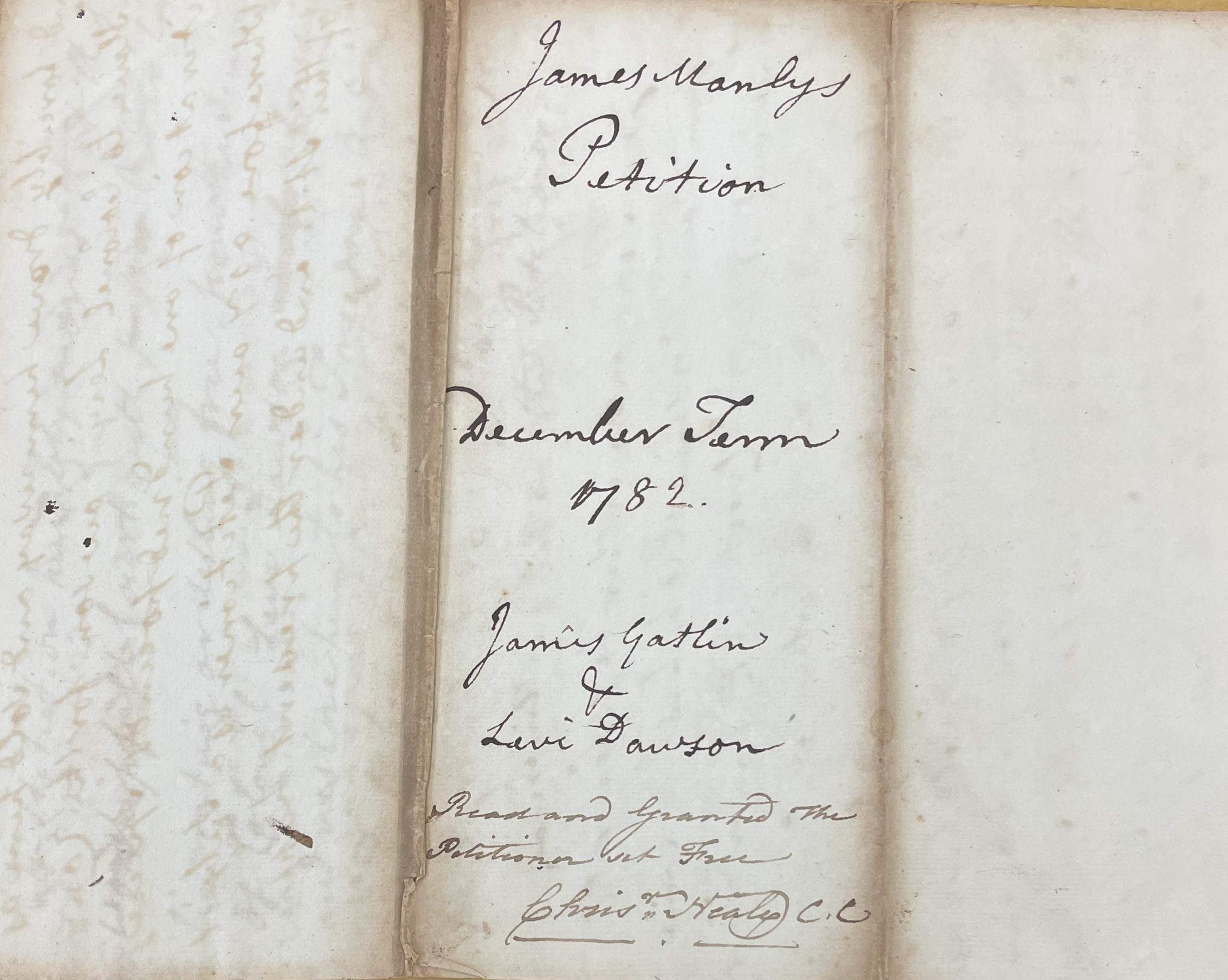 Petition from James Manly to the Craven County Court, December 1782, page 3