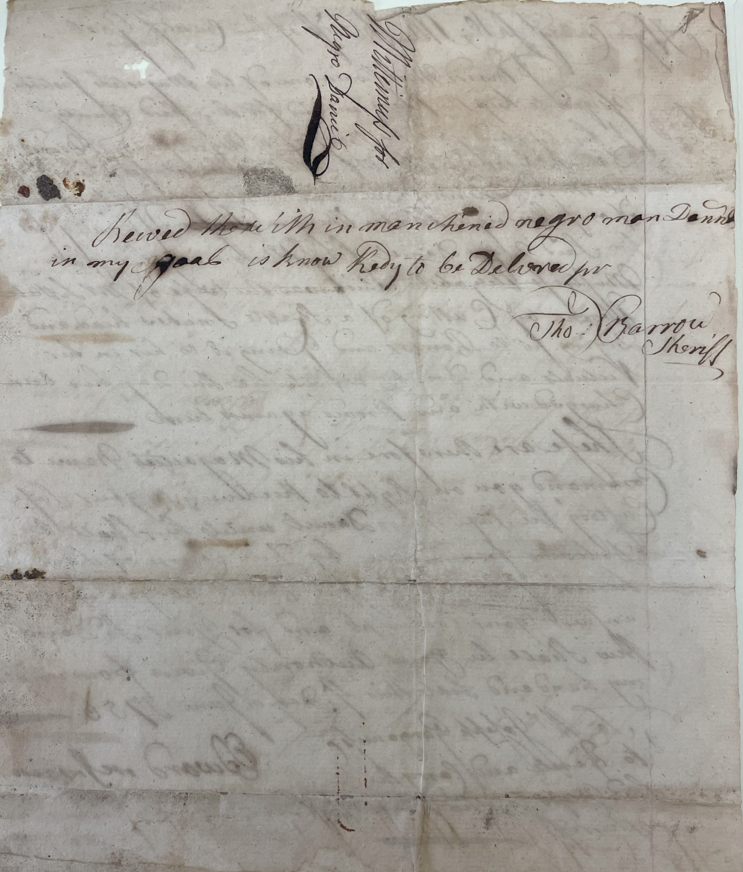 Warrant from Edward McSwain to Joseph Gurganus for Daniel, 7 June 1756, page 2