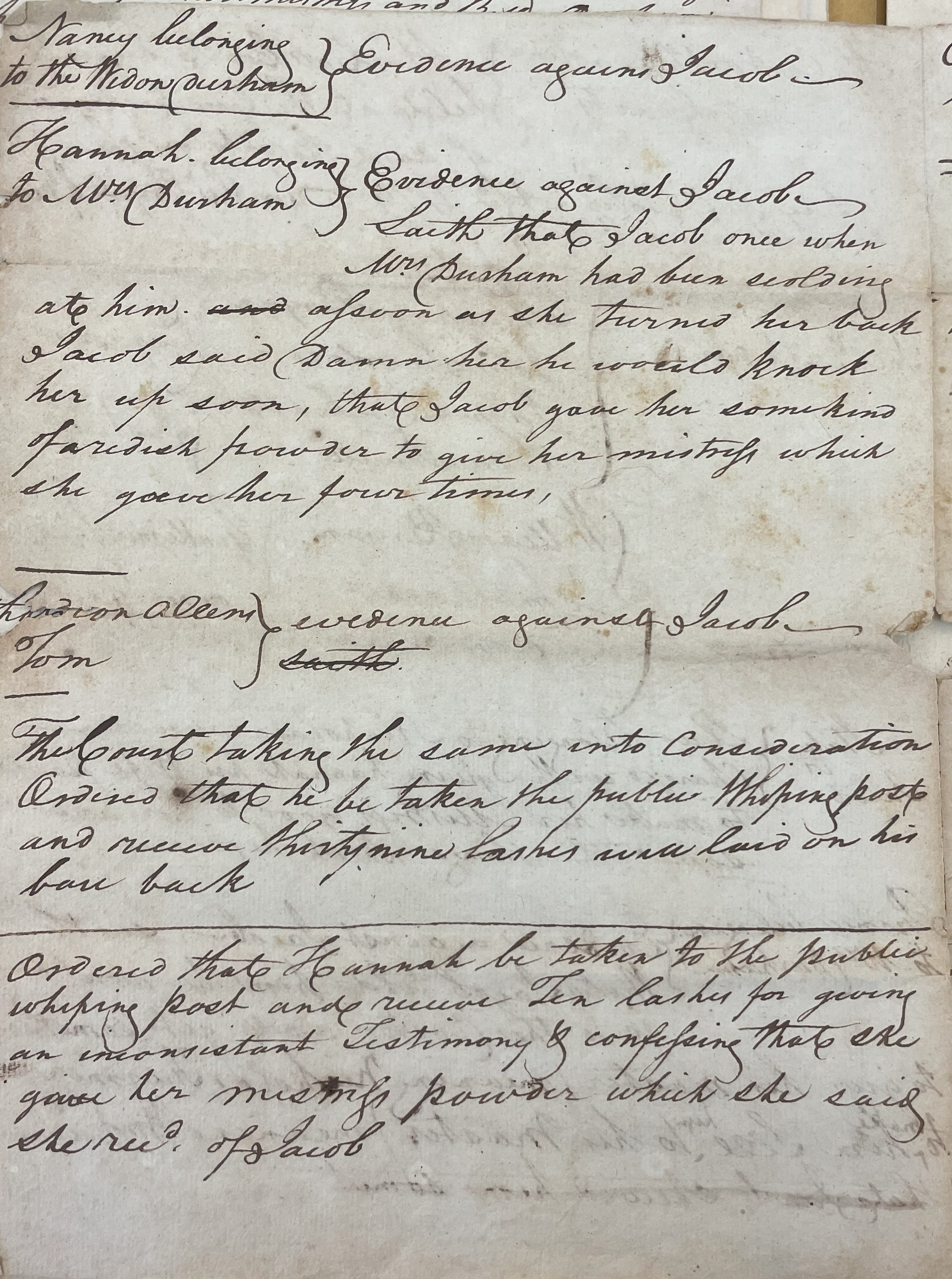Trial of Jacob, Hannah, and Frank, 18 October 1779, page 2