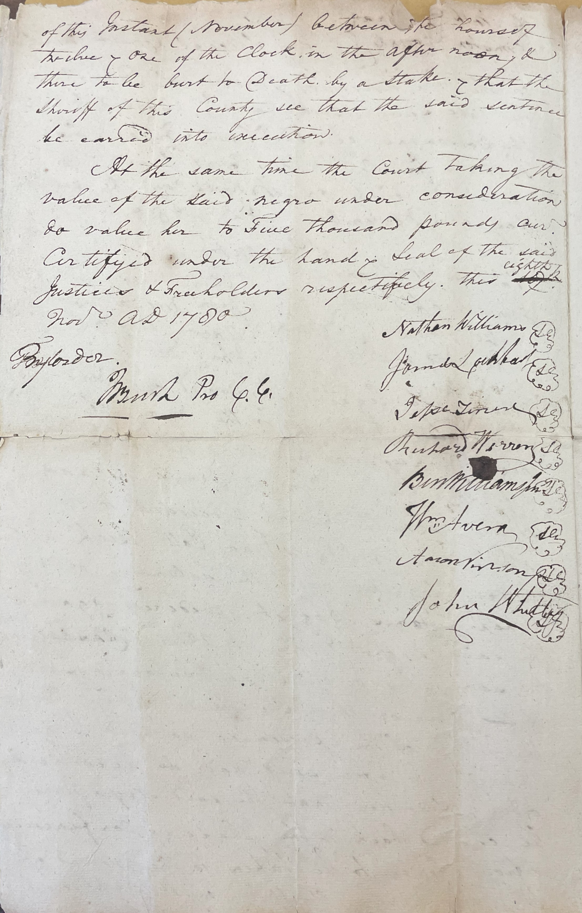 Trial of Jenney, 8 November 1780, page 2