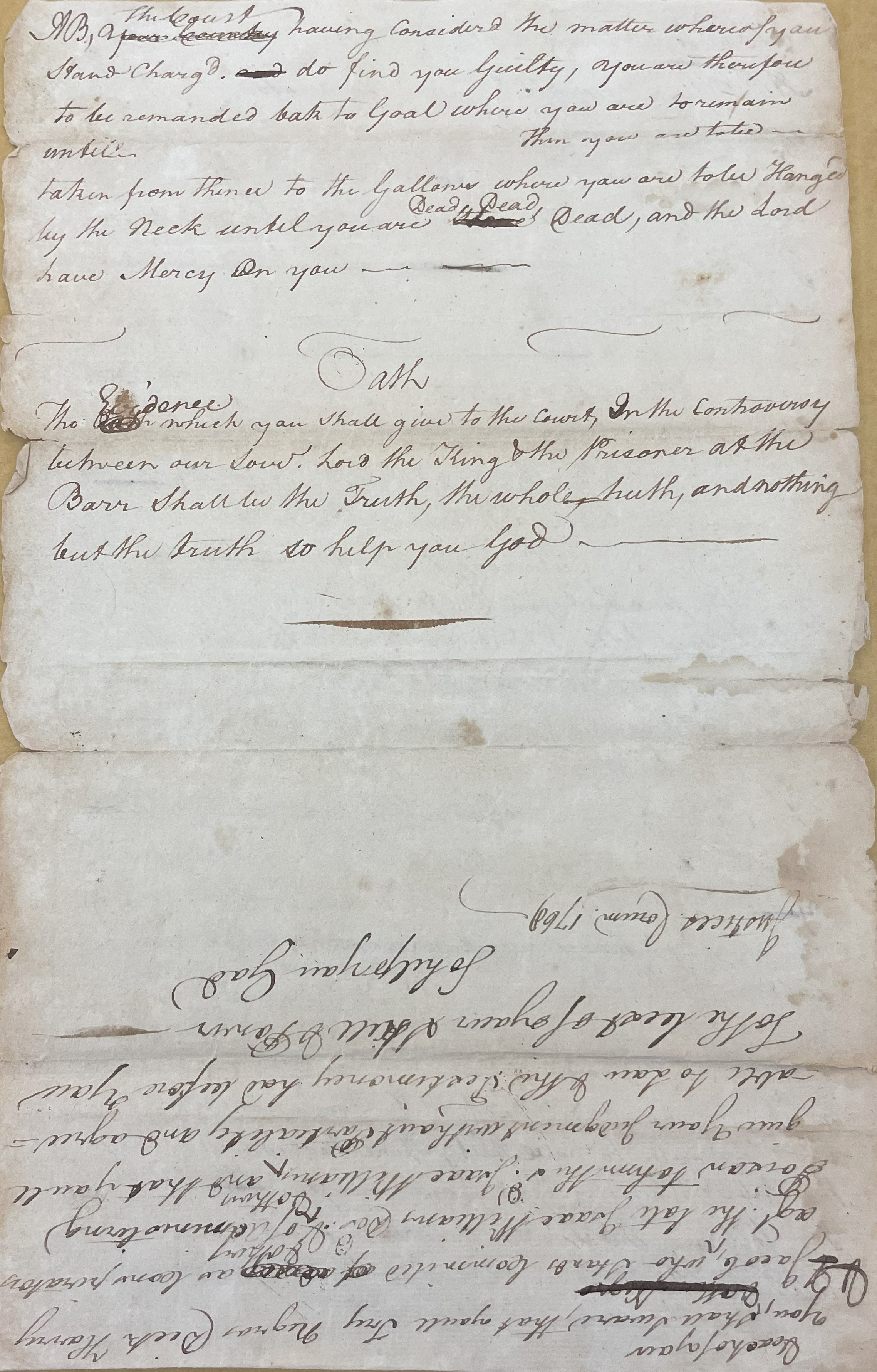 Trial of Dick, Harry, and Jacob, 1768, page 2