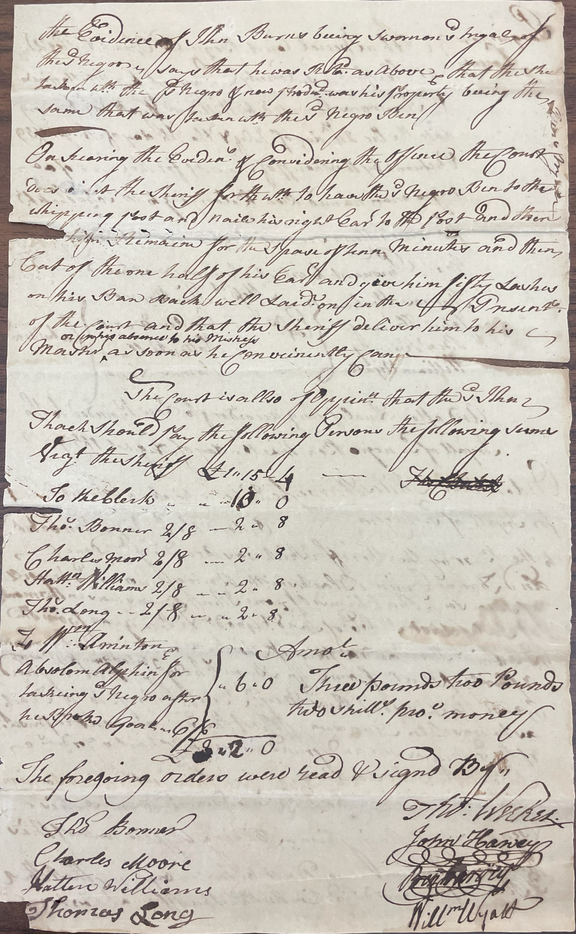 Trial of Ben, 15 August 1759, page 2