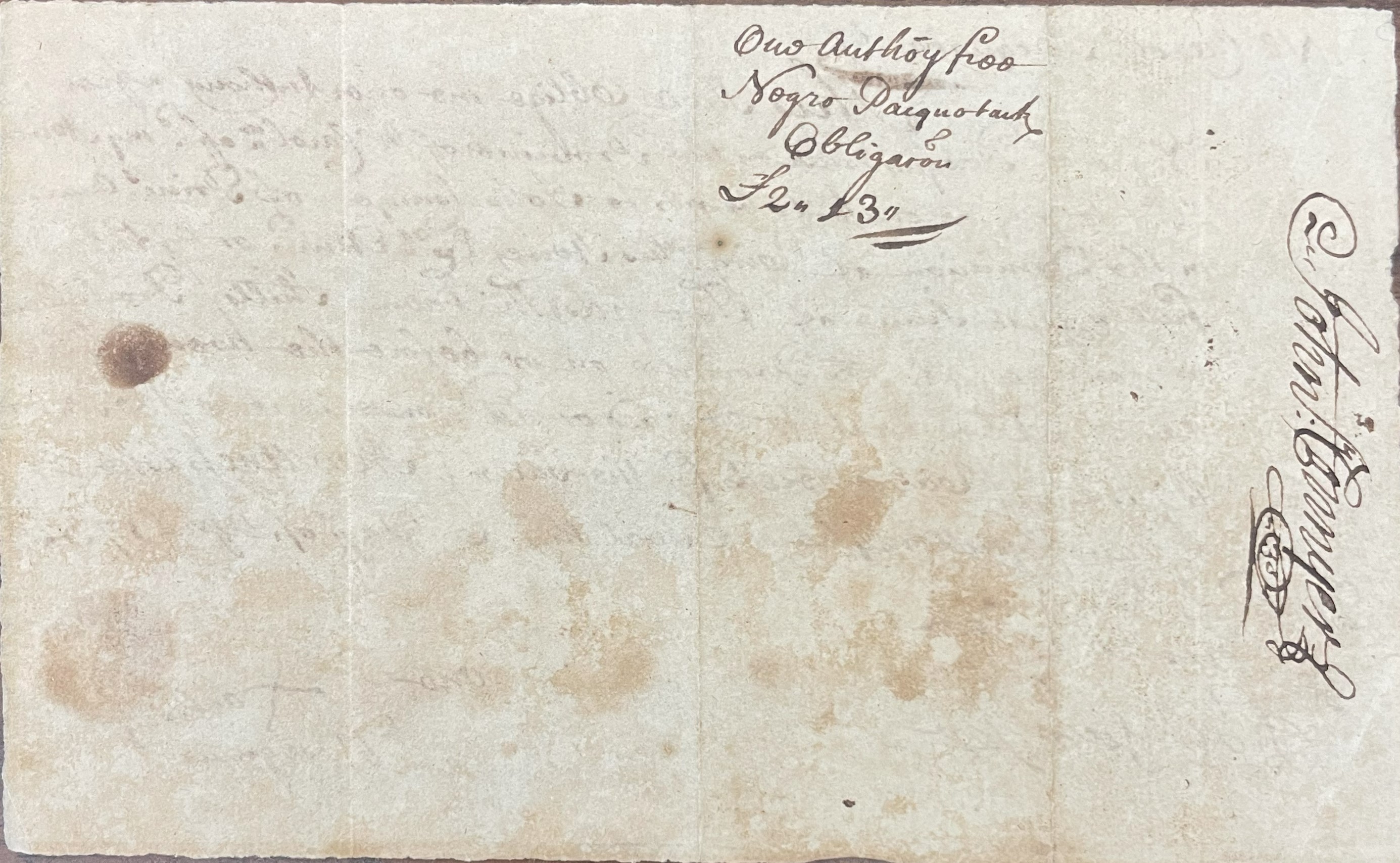 Bond from Anthony to John Connyer, page 2