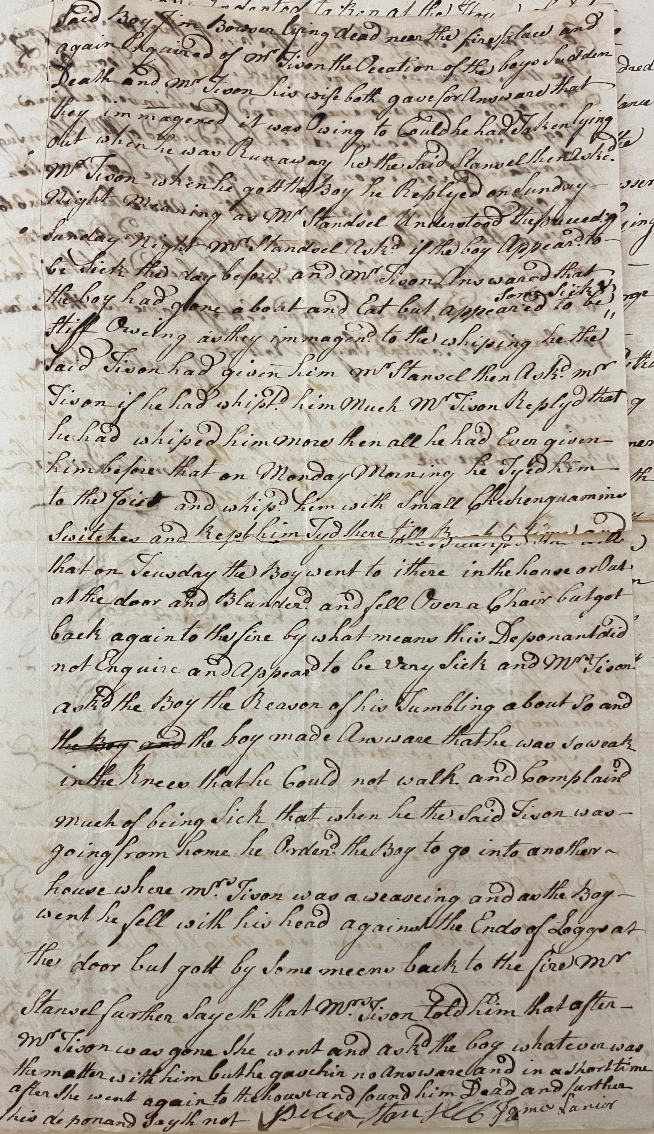 Examination of Peter Stansel, 14 January 1778, page 2