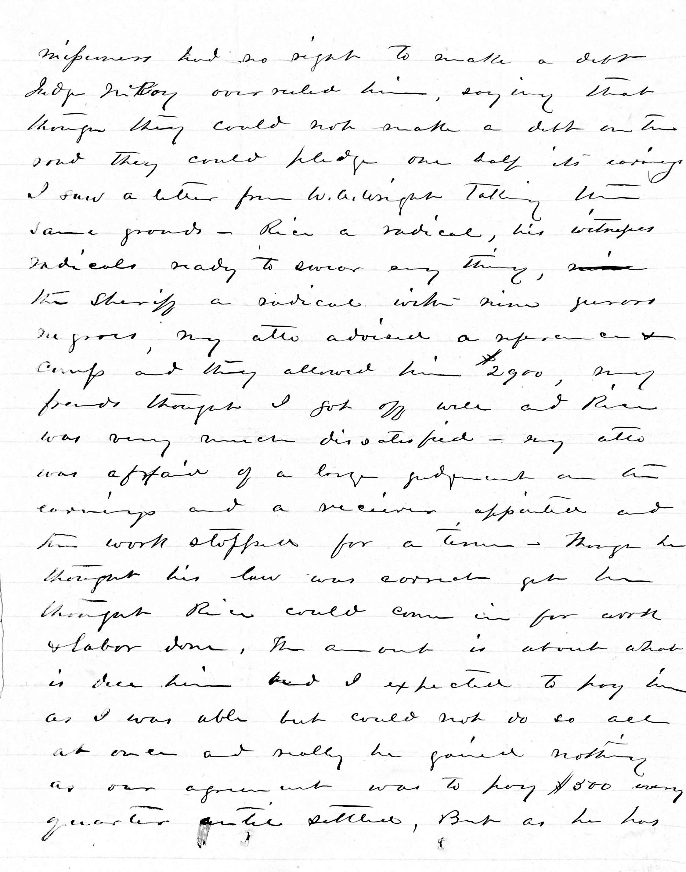 James W. Wilson to Zebulon B. Vance, 18 December 1878