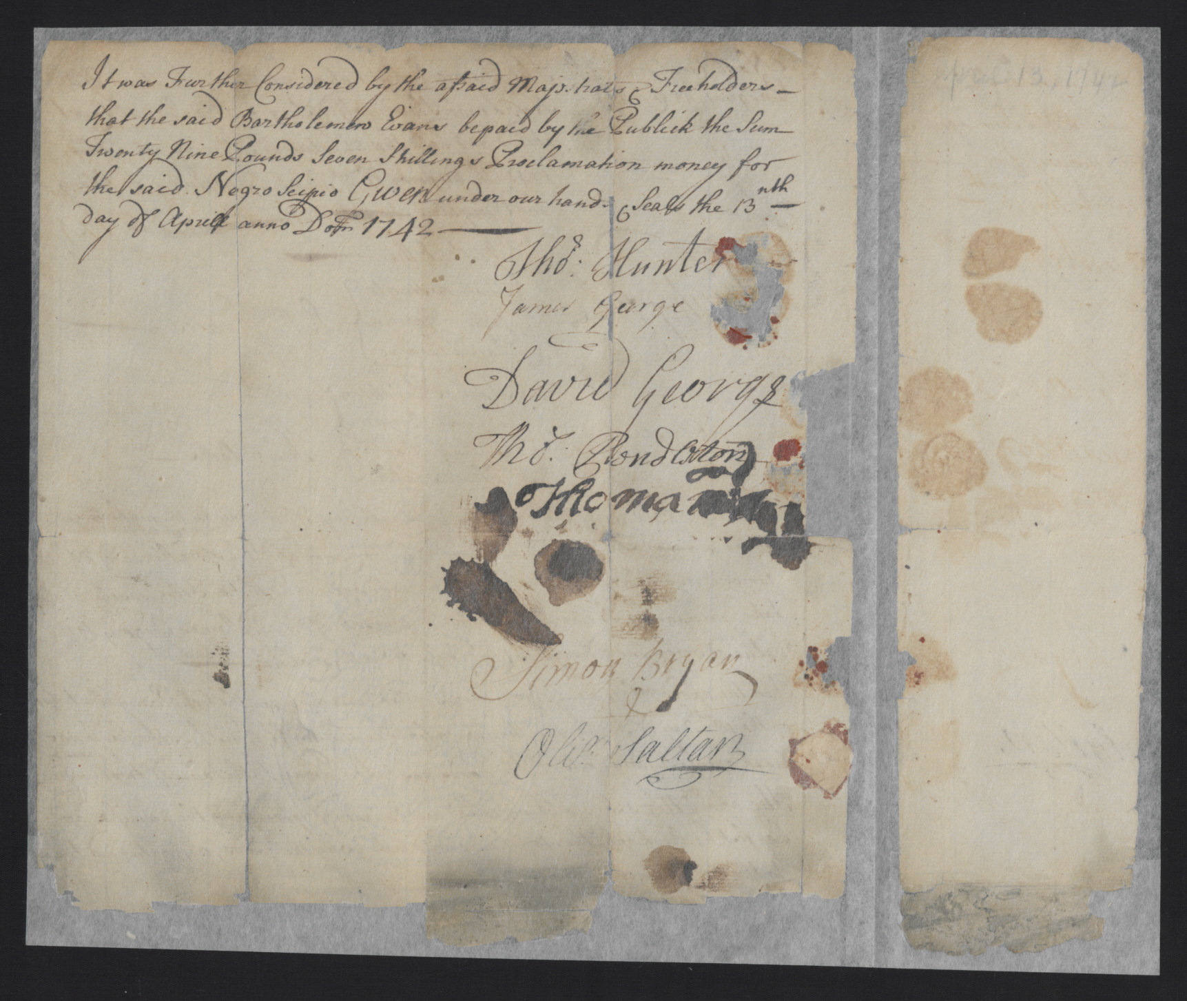 Trial of Scipio, 22 February 1741, page 2