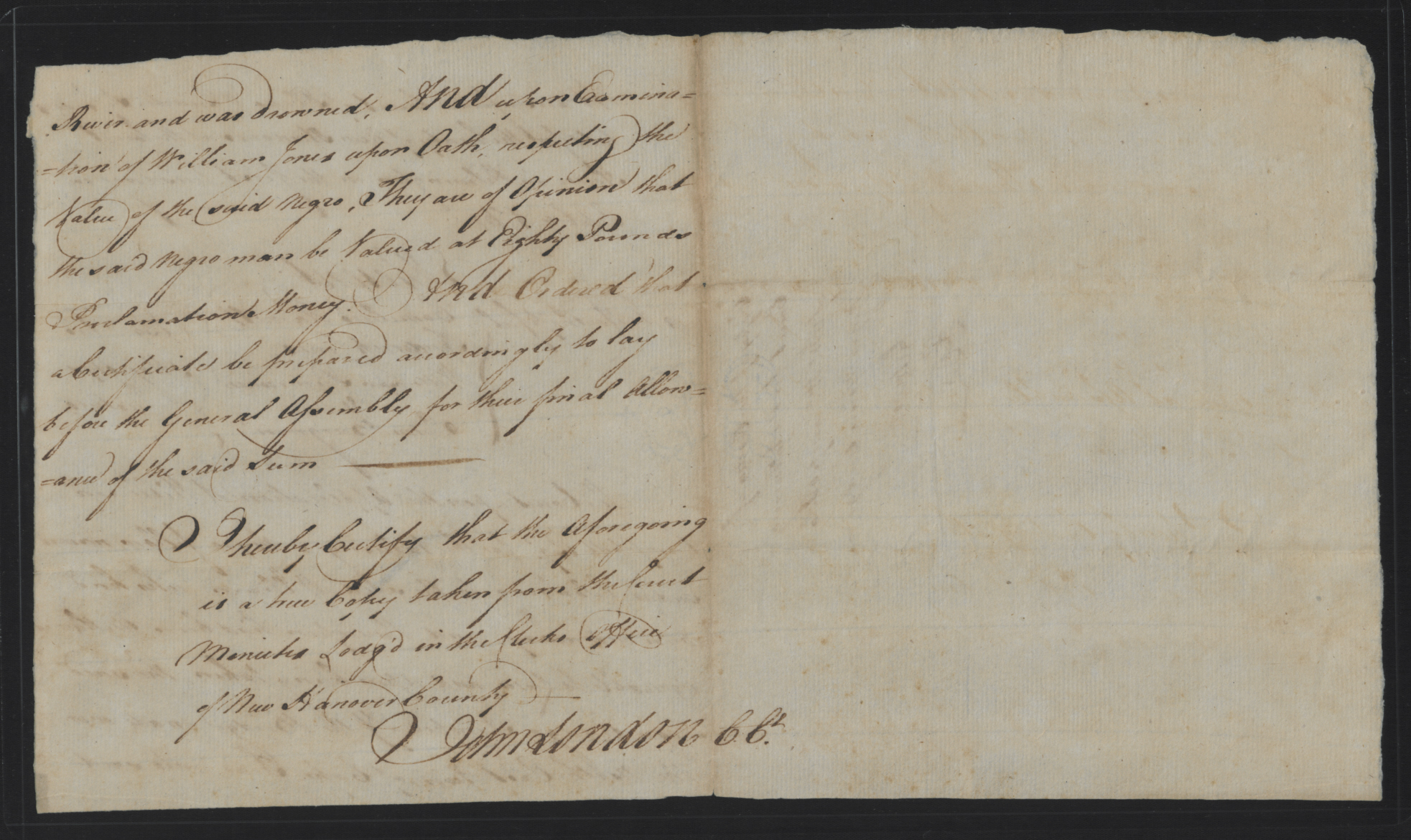 Claim from William Campbell for Cudgo, 4 October 1768, page 2