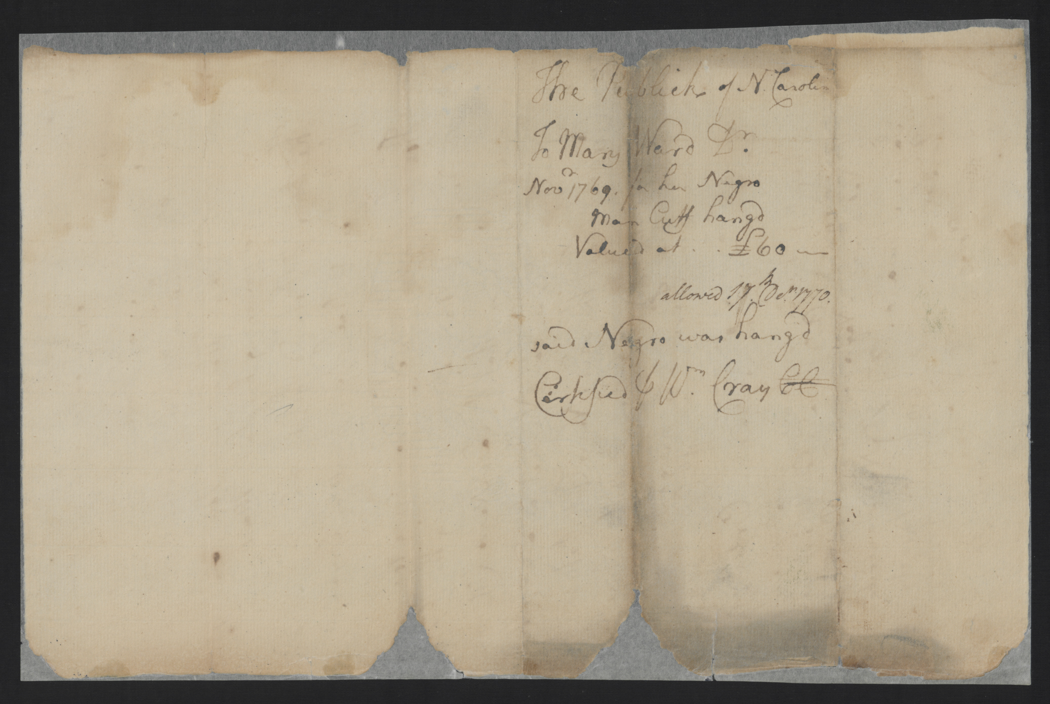 Trial of Cuff, 23 November 1769, page 2