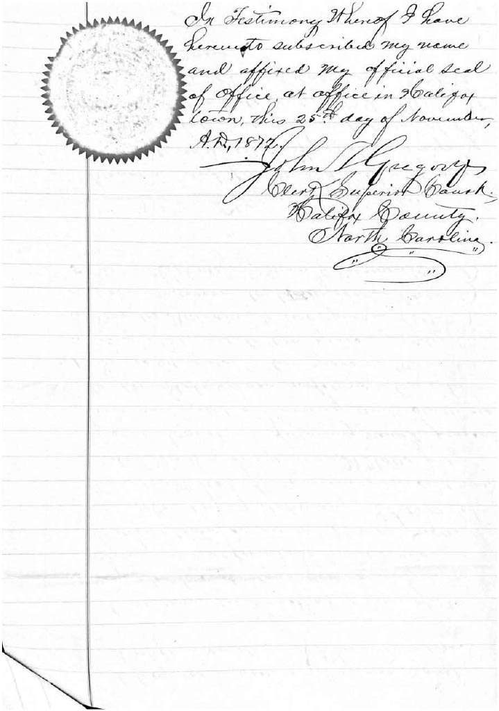 State of North Carolina vs. Dennis Edmonds, Austin Edmonds, Charles Williams, John Anderson, and John Reid, 11 November 1872