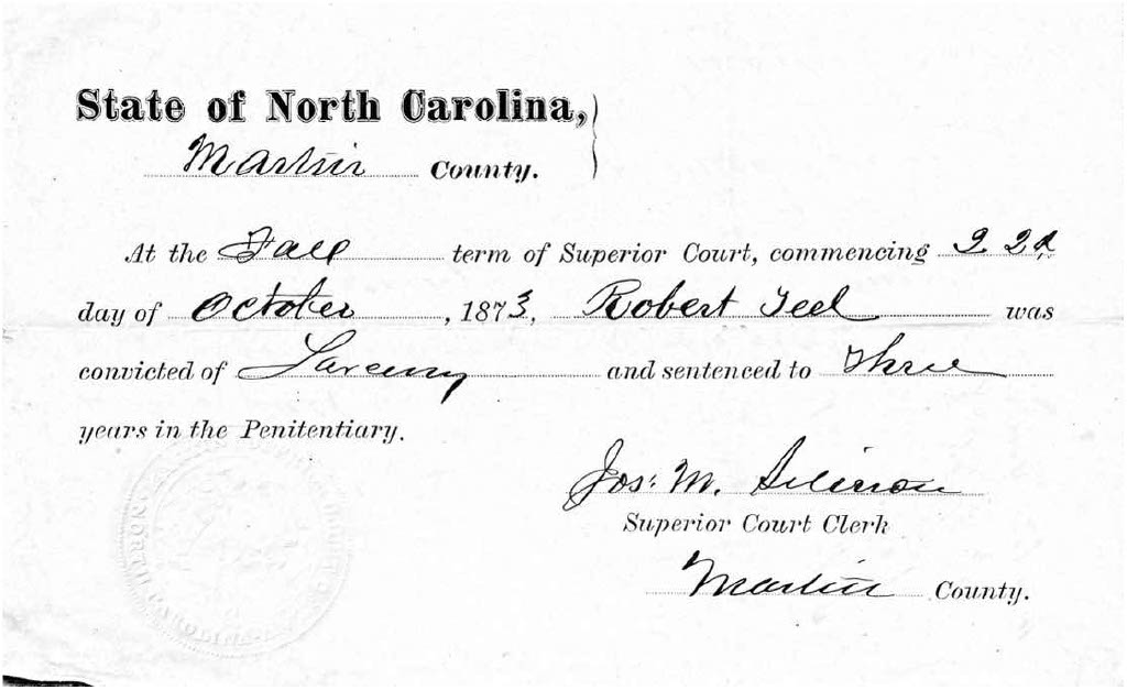 State of North Carolina vs. Robert Teel