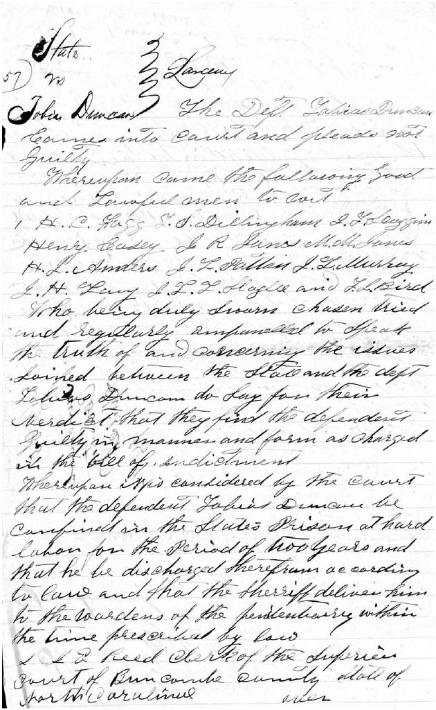 State of North Carolina vs. Tobias Duncan, 20 April 1874