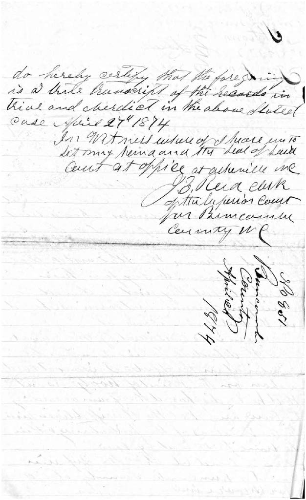 State of North Carolina vs. Tobias Duncan, 20 April 1874