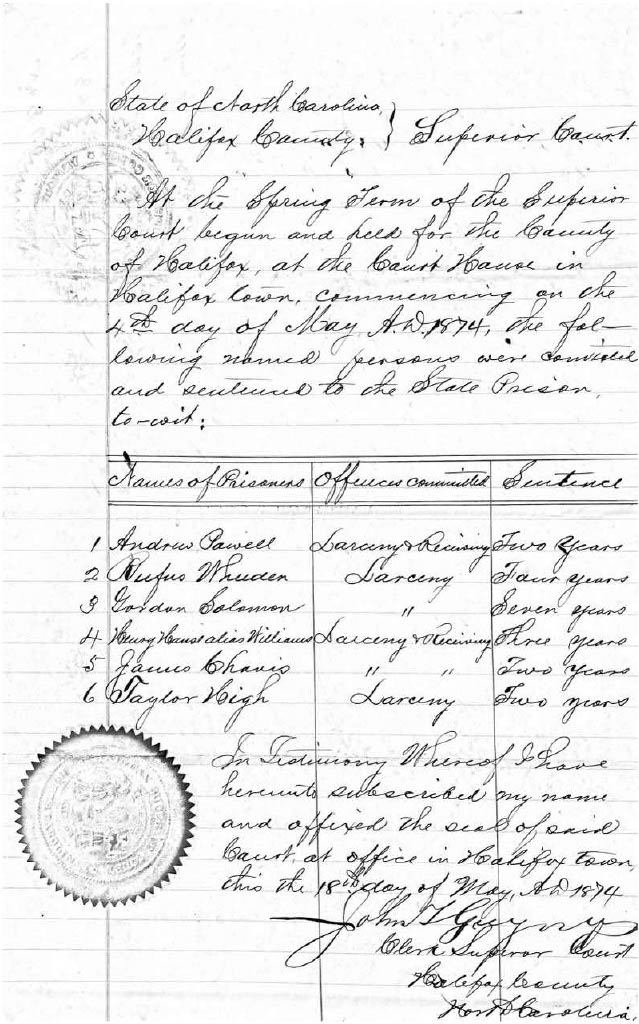 State of North Carolina vs. Andrew Powell, 4 May 1874