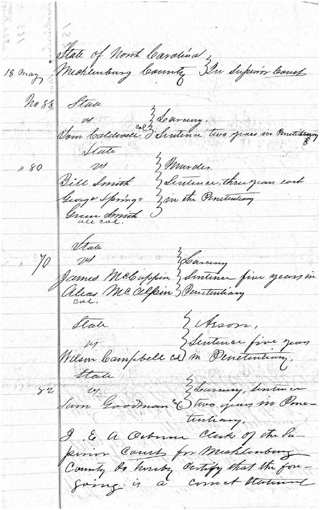 State of North Carolina vs. Tom Caldwell, 18 May 1874