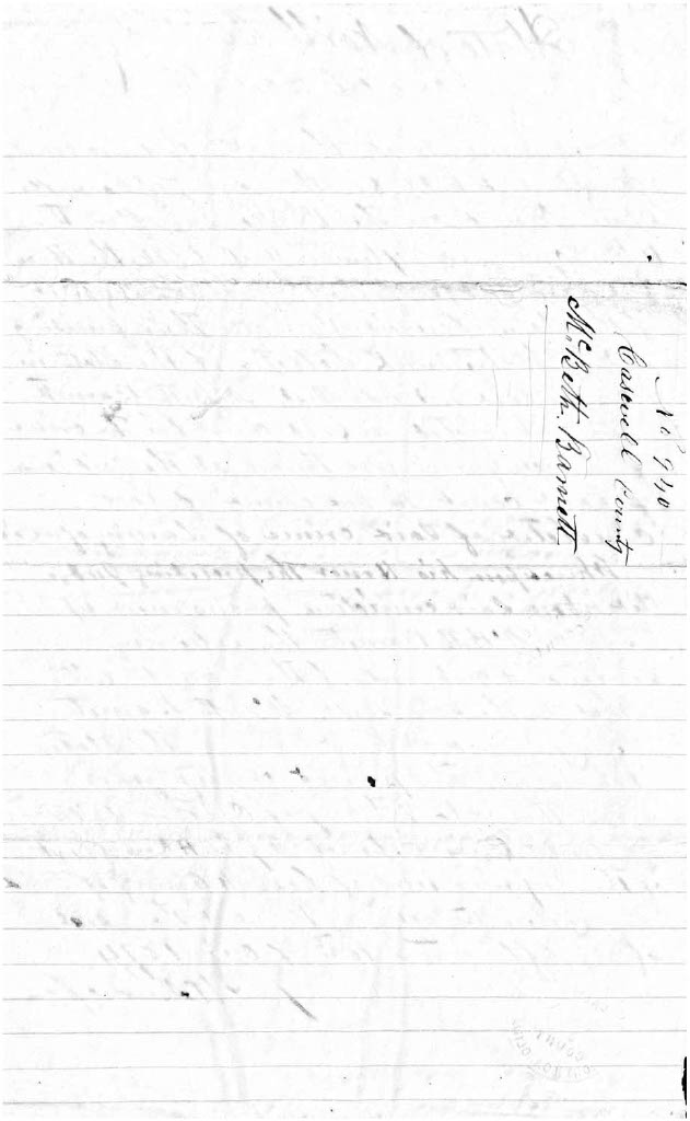 State of North Carolina vs. Macbeth Barnet, 7 October 1874