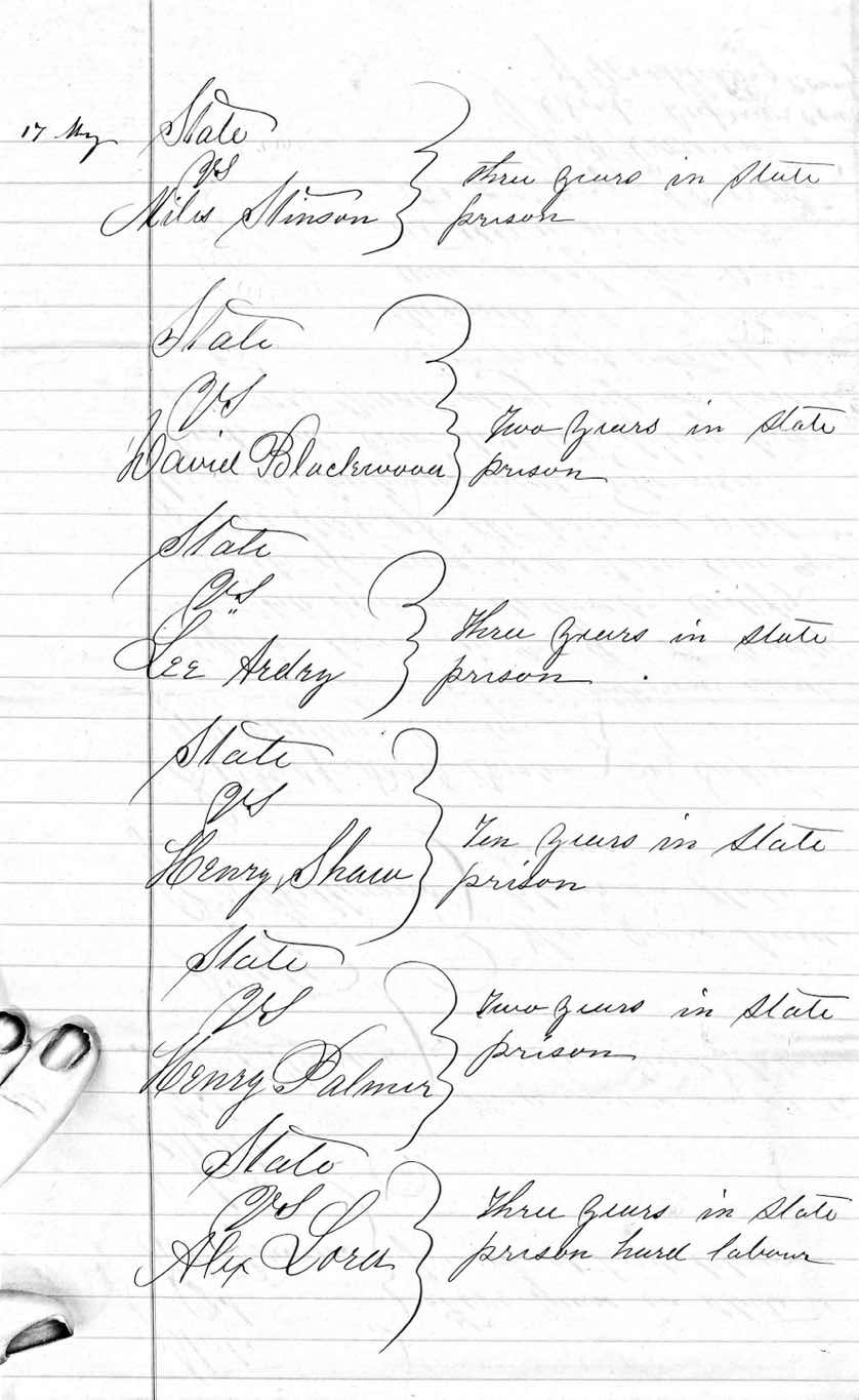 State of North Carolina vs. Miles Stinson et al.